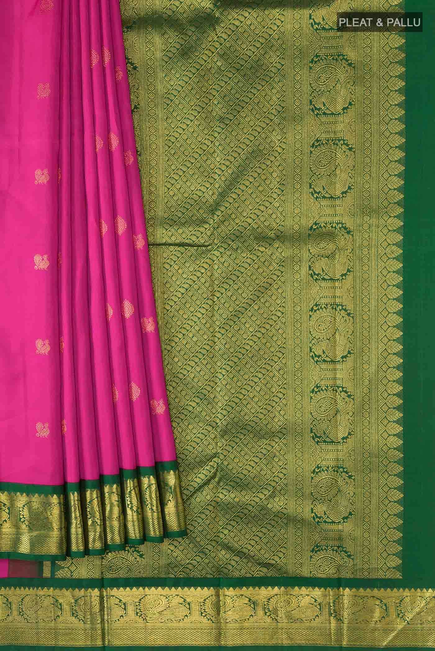 Pink Kanchipuram Silk Saree