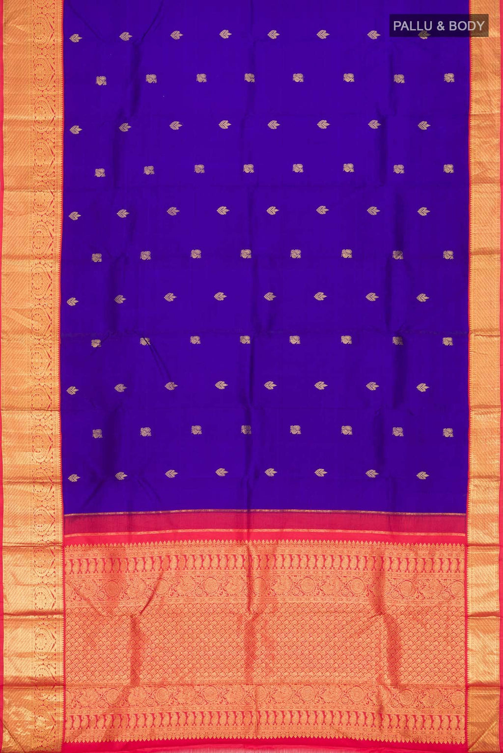 Blue Kanchipuram Silk Saree