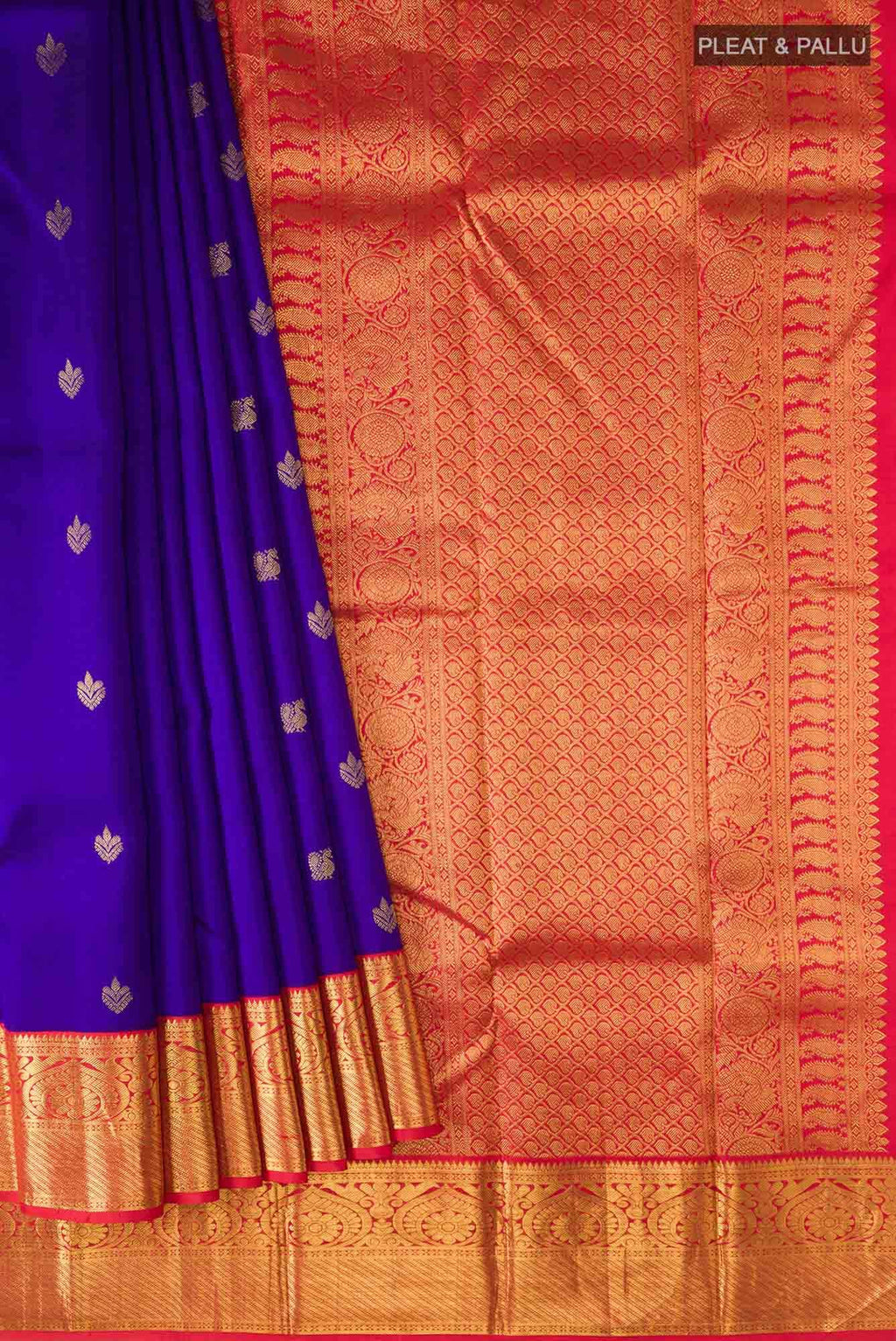 Blue Kanchipuram Silk Saree