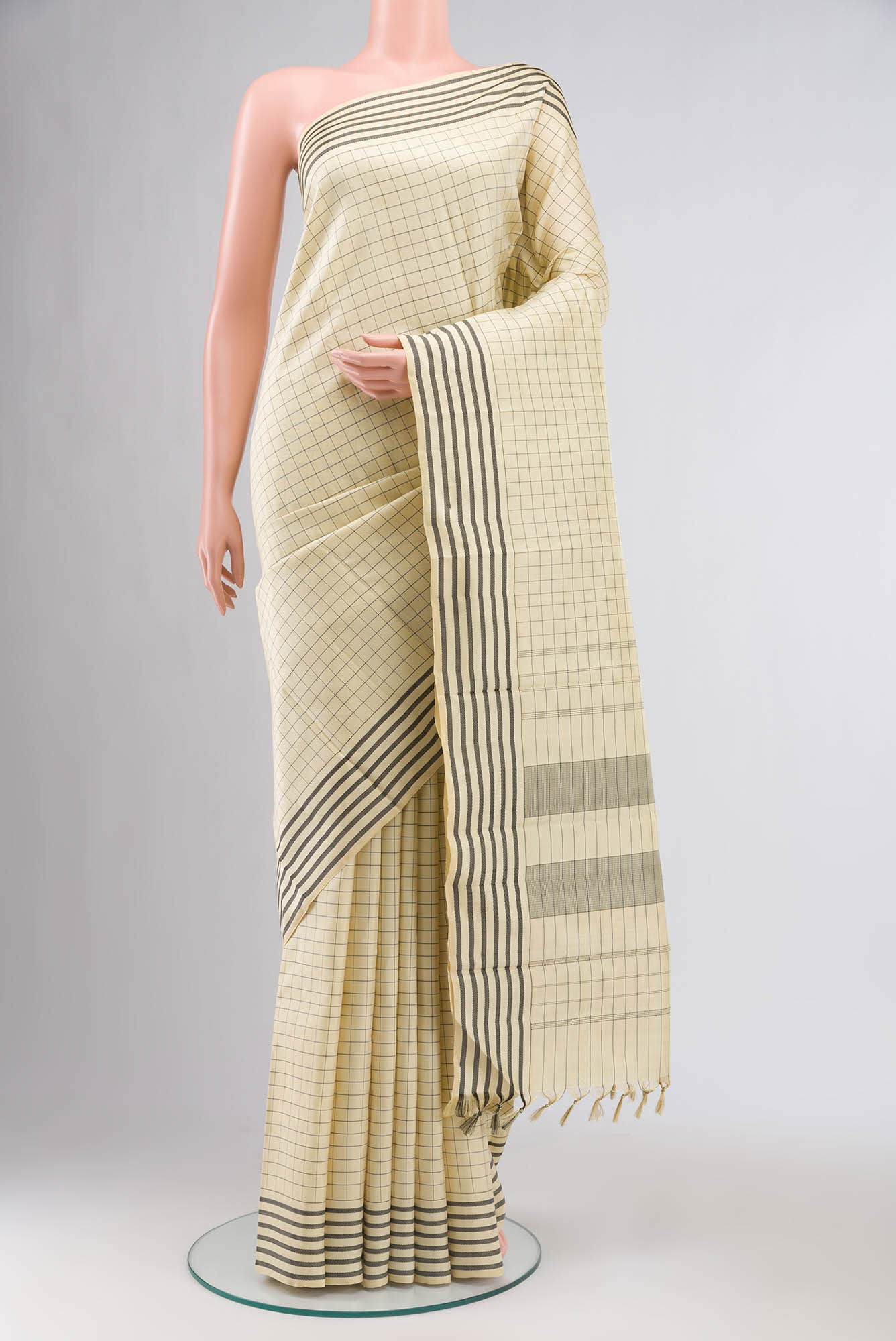 Yellow Kanchipuram Silk Saree