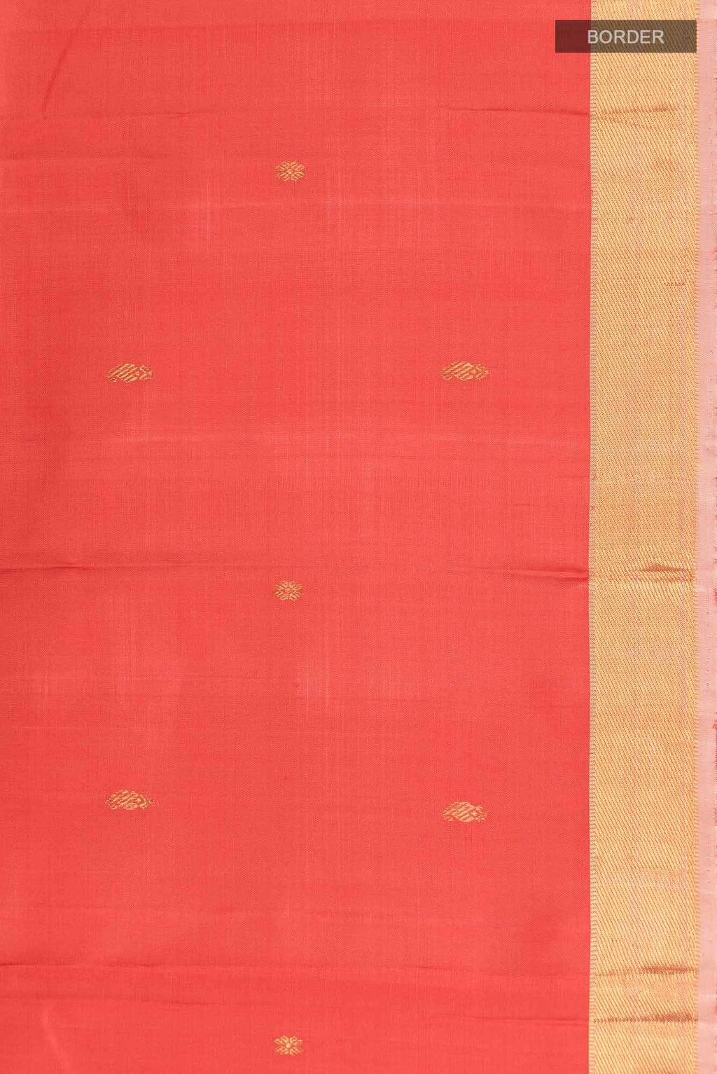 Orange Kanchipuram Silk Saree
