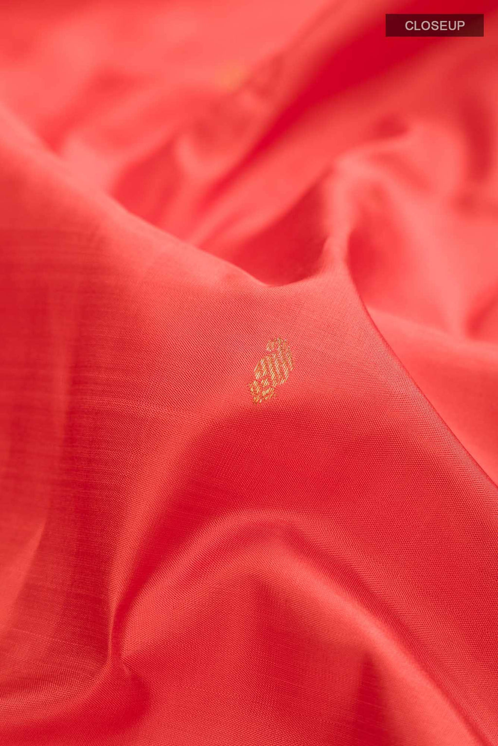 Orange Kanchipuram Silk Saree