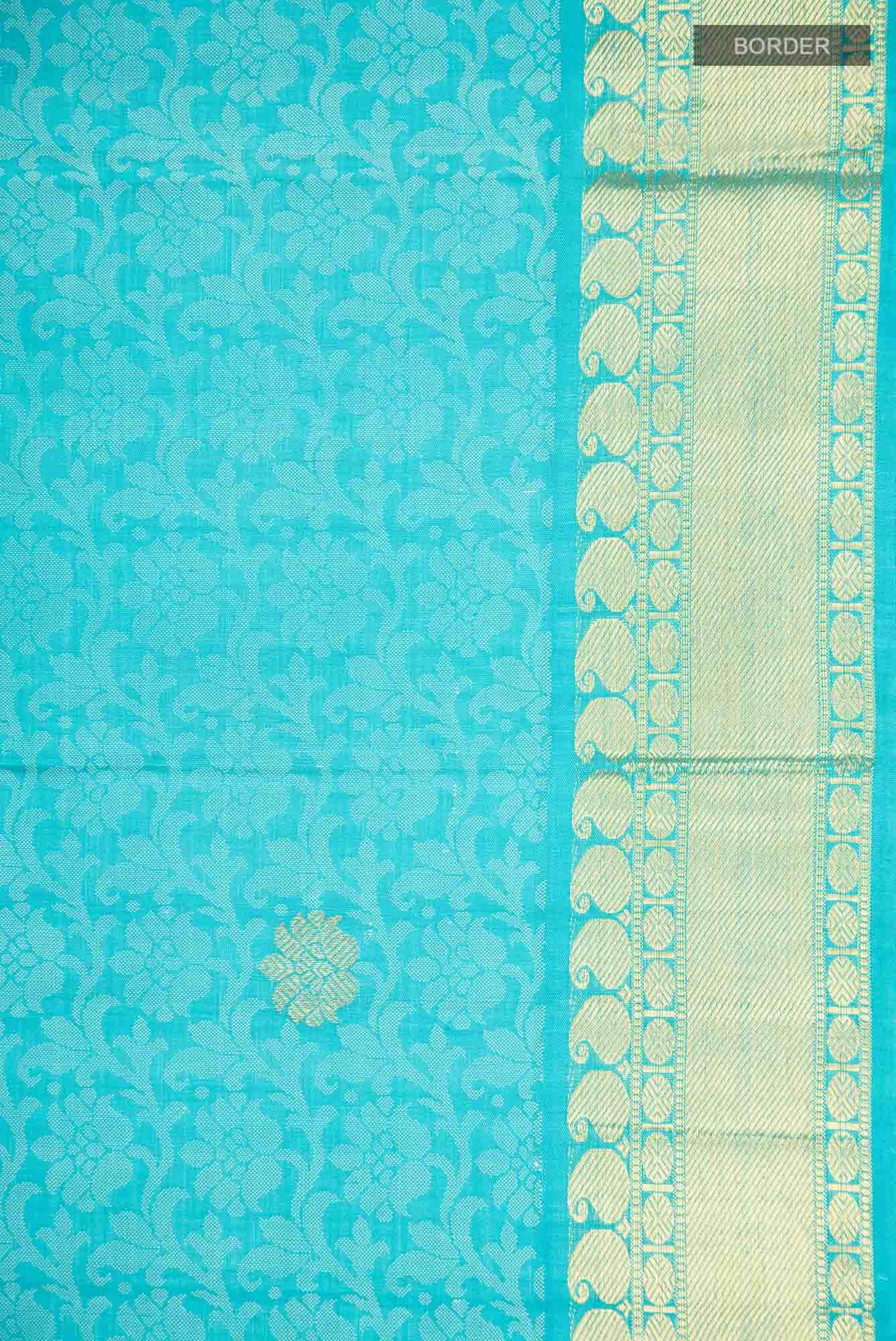 Blue Kanchipuram Silk Saree