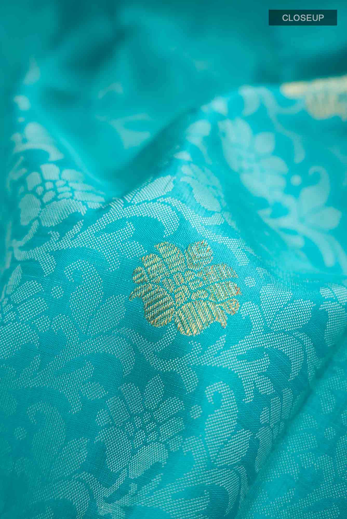 Blue Kanchipuram Silk Saree