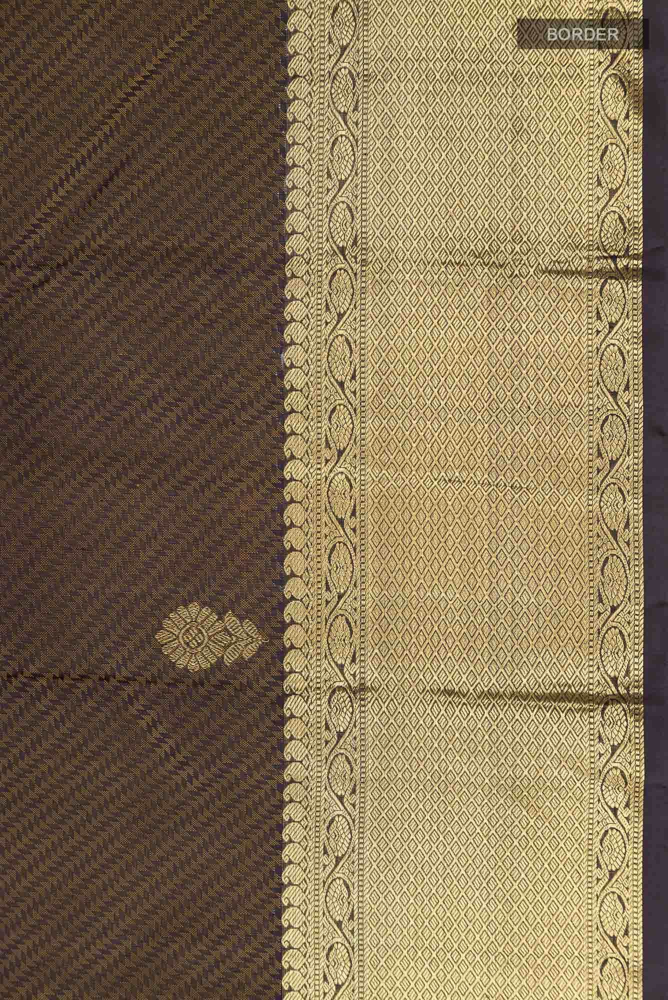 Black Kanchipuram Silk Saree