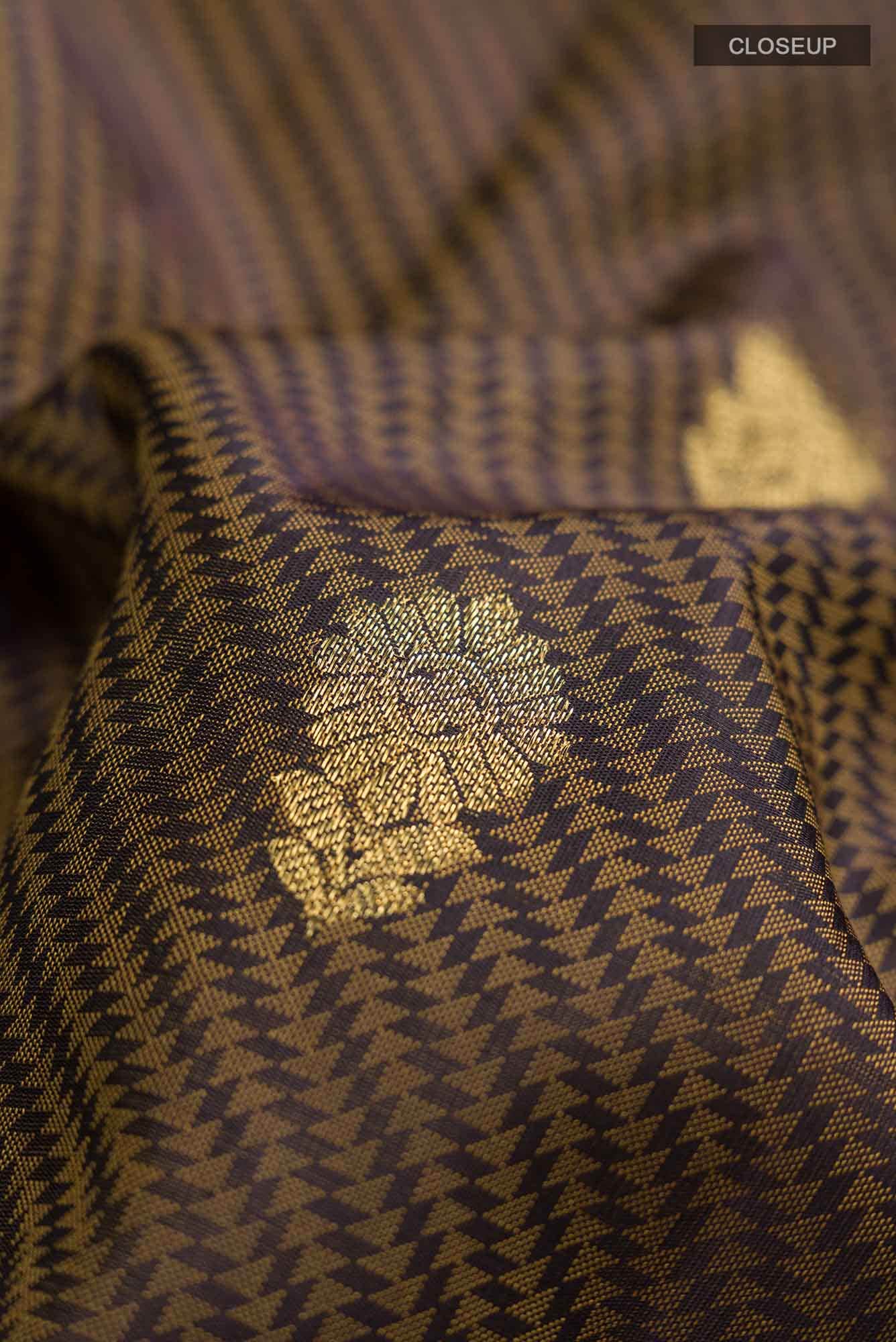 Black Kanchipuram Silk Saree