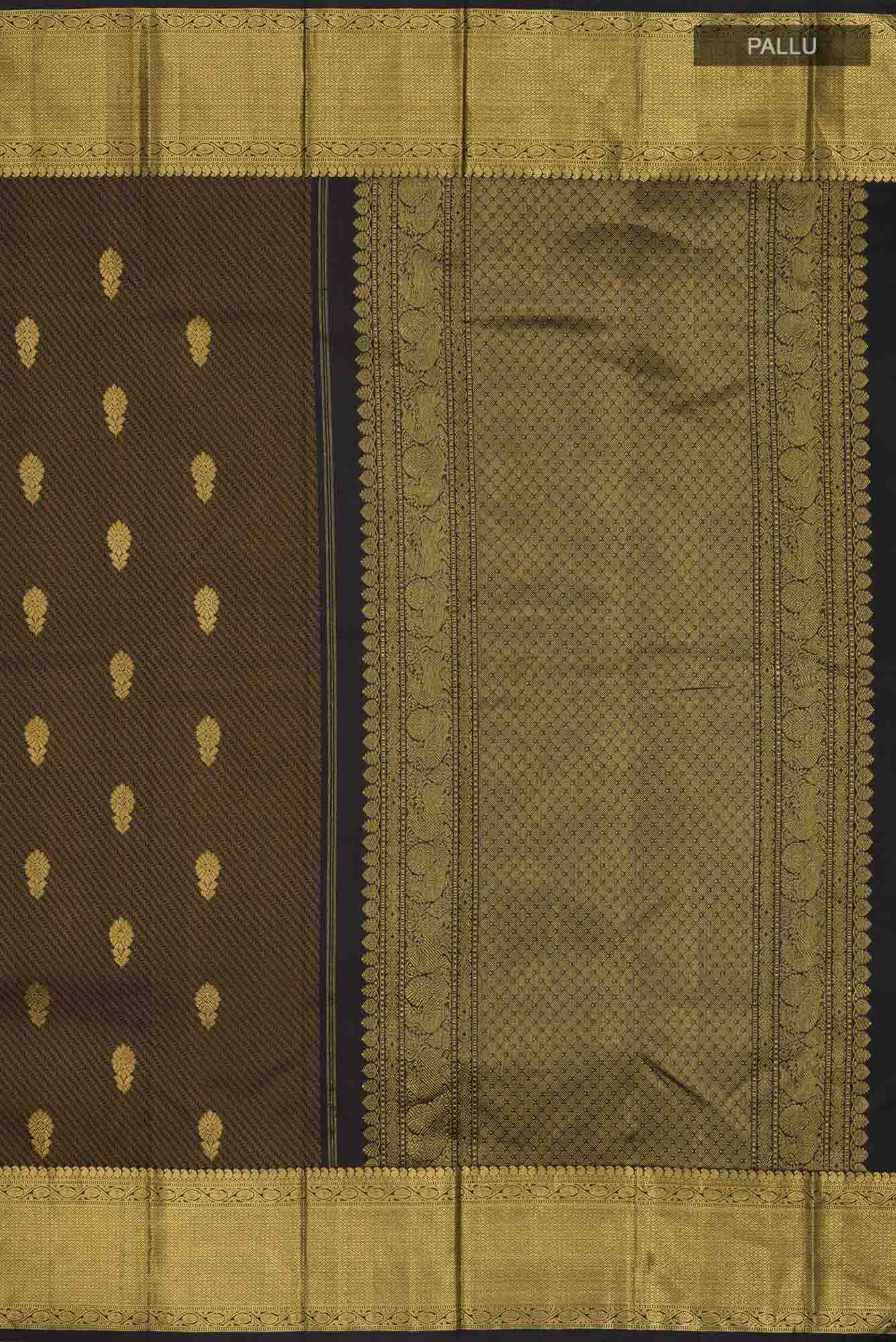 Black Kanchipuram Silk Saree