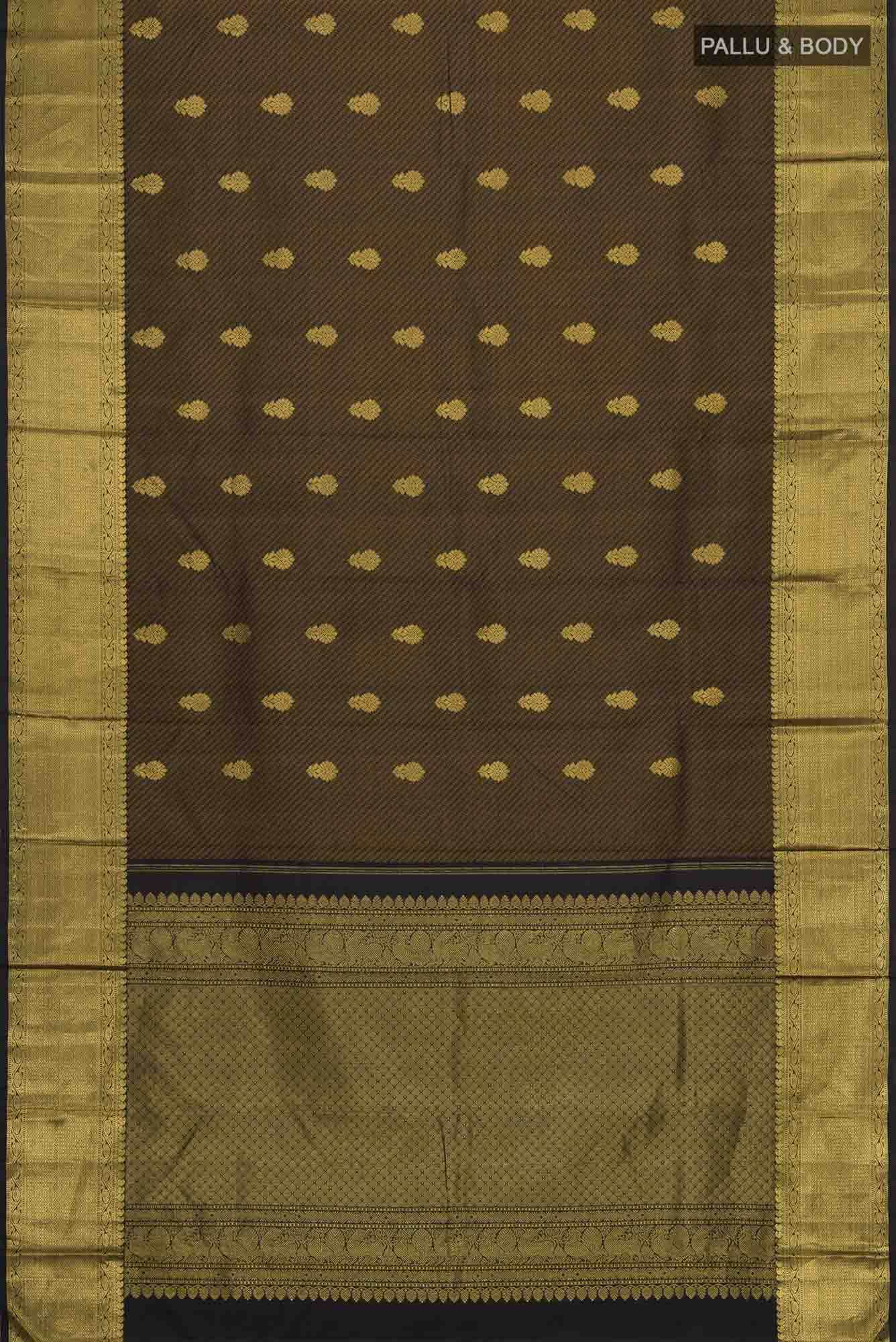 Black Kanchipuram Silk Saree