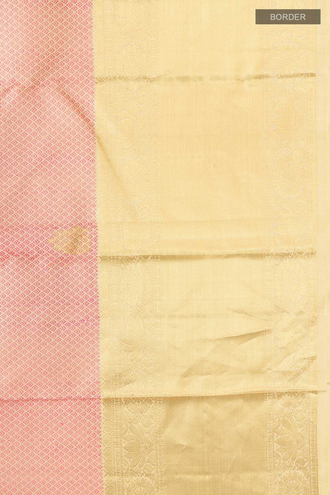 Beige Kanchipuram Silk Saree