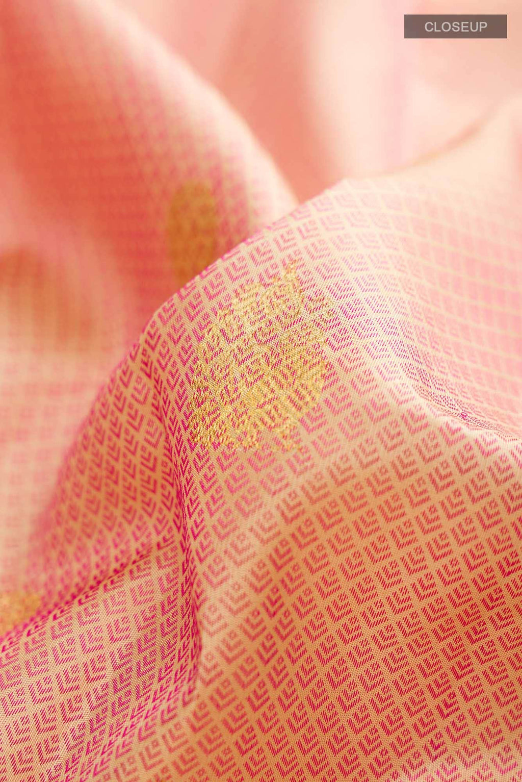 Beige Kanchipuram Silk Saree