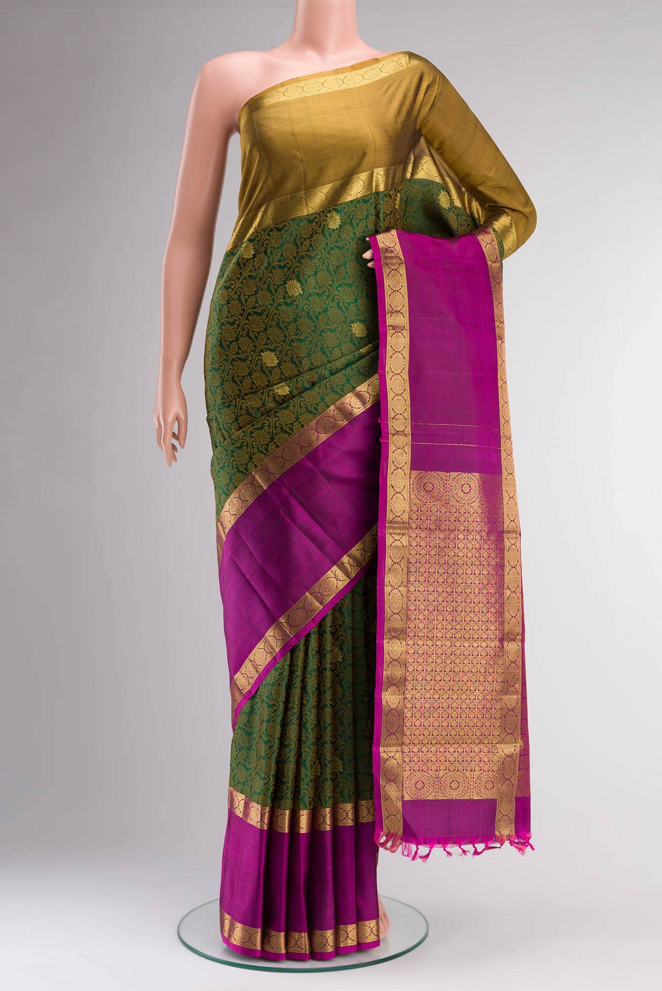 Green Kanchipuram Silk Saree