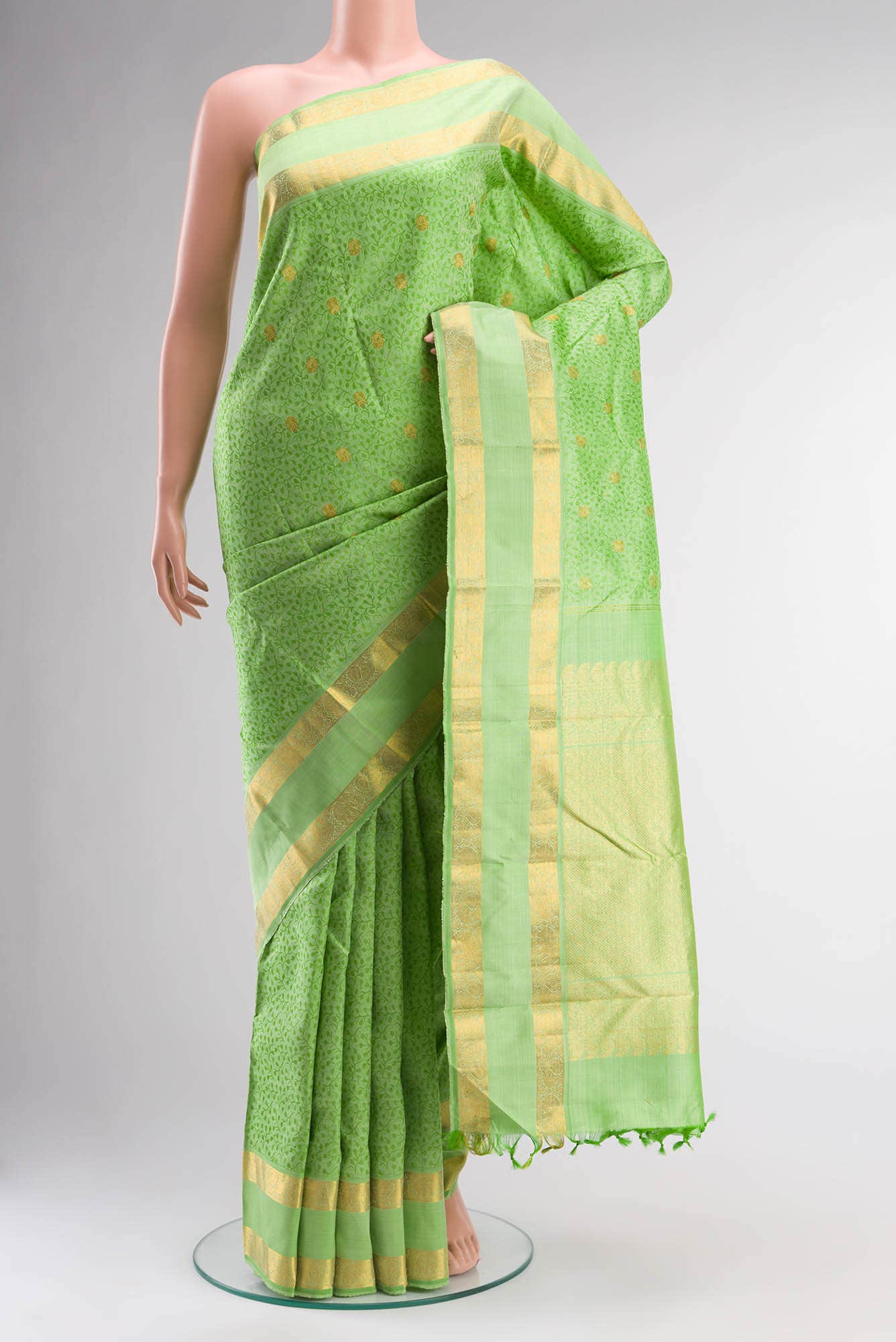 Green Kanchipuram Silk Saree