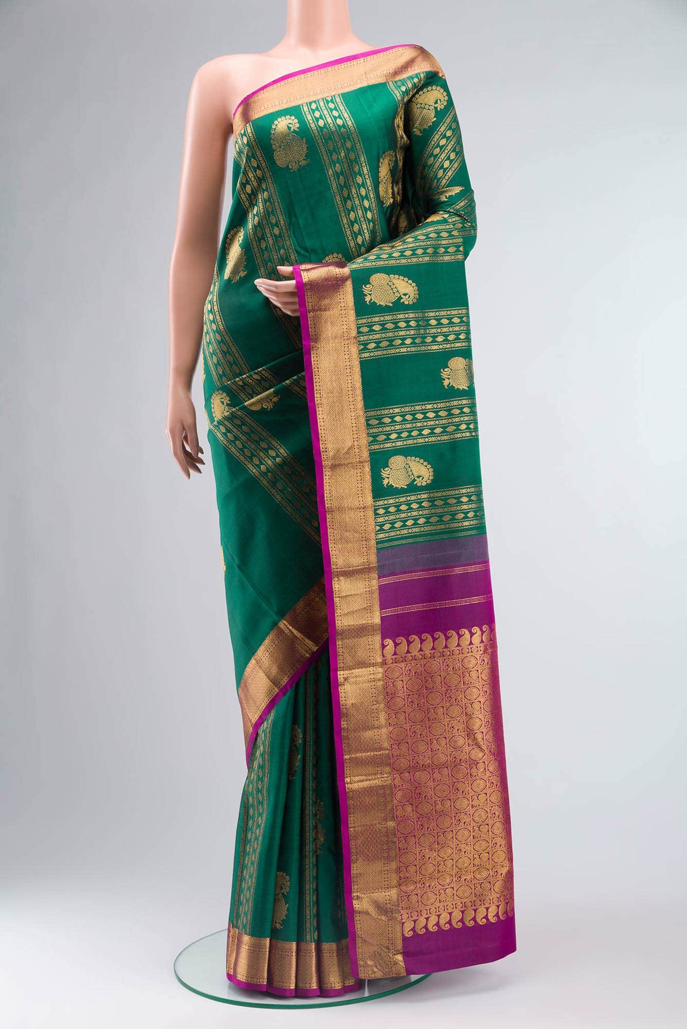 Green Kanchipuram Silk Saree