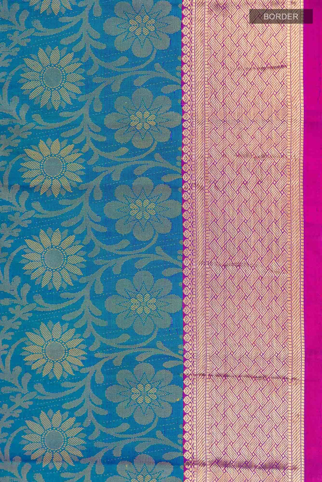 Blue Kanchipuram Silk Saree