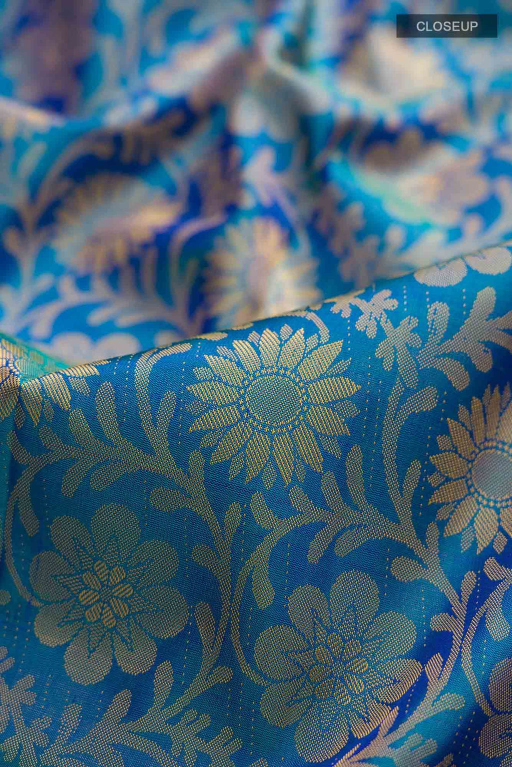Blue Kanchipuram Silk Saree