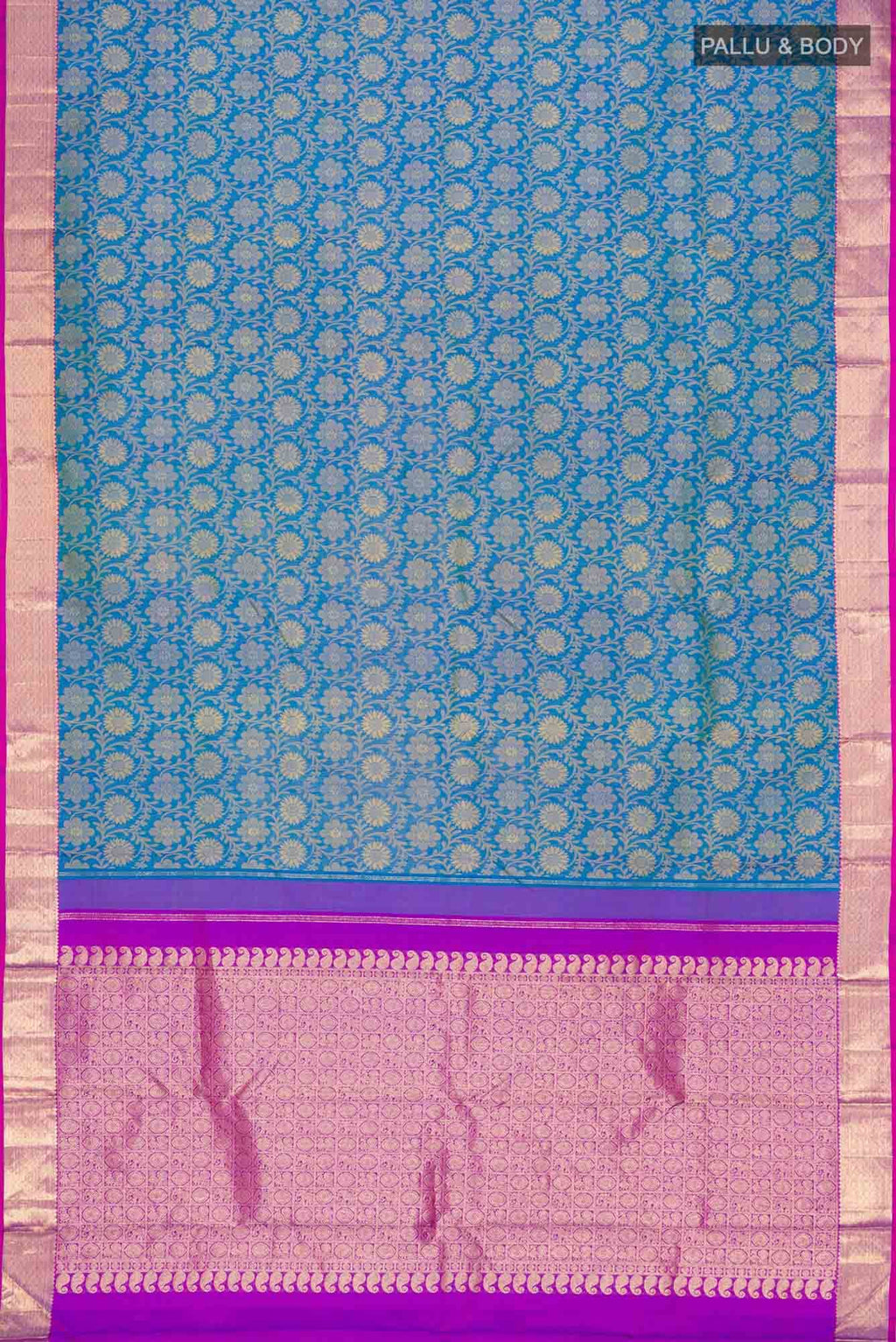 Blue Kanchipuram Silk Saree