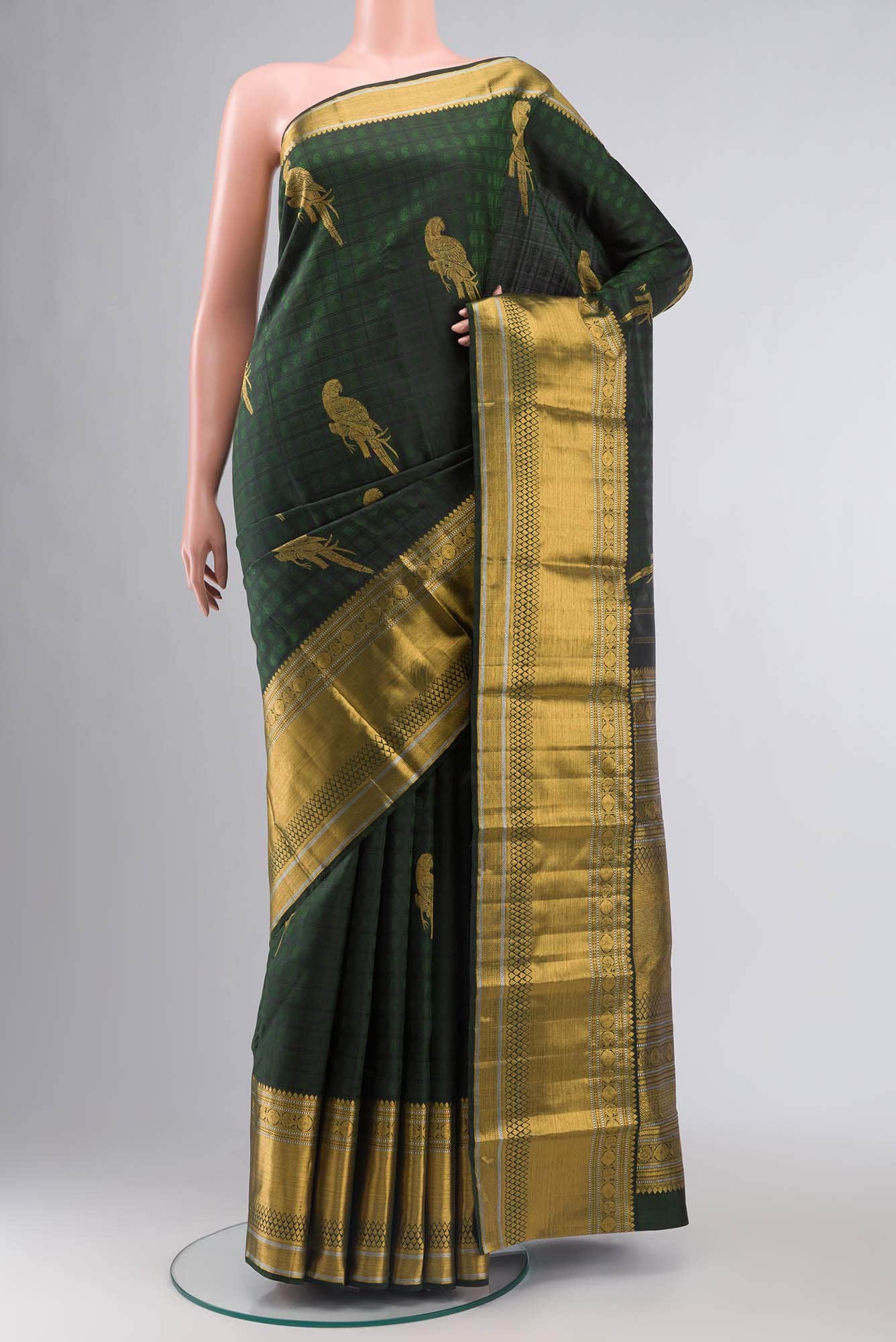 Green Kanchipuram Silk Saree