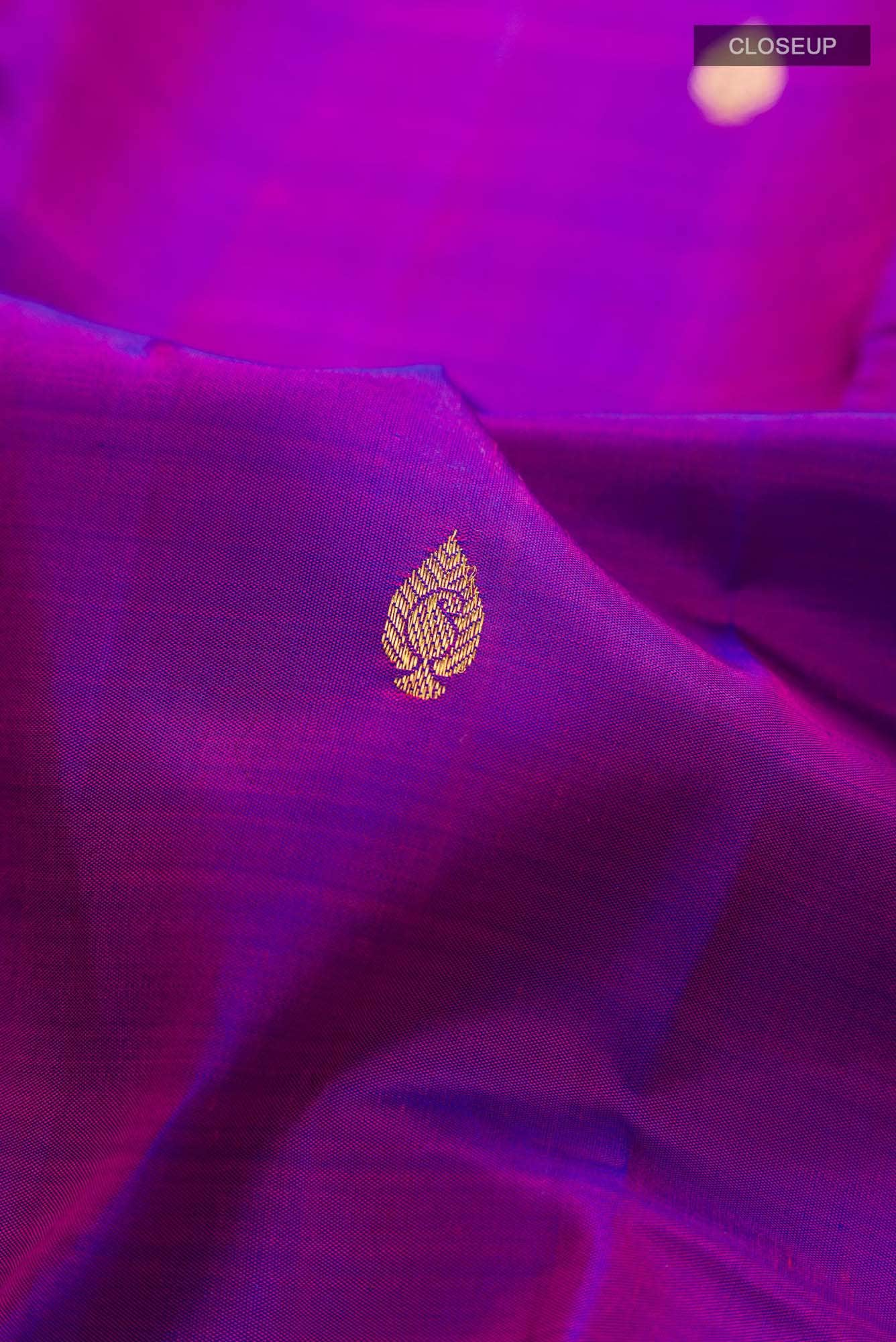 Purple Kanchipuram Silk Saree