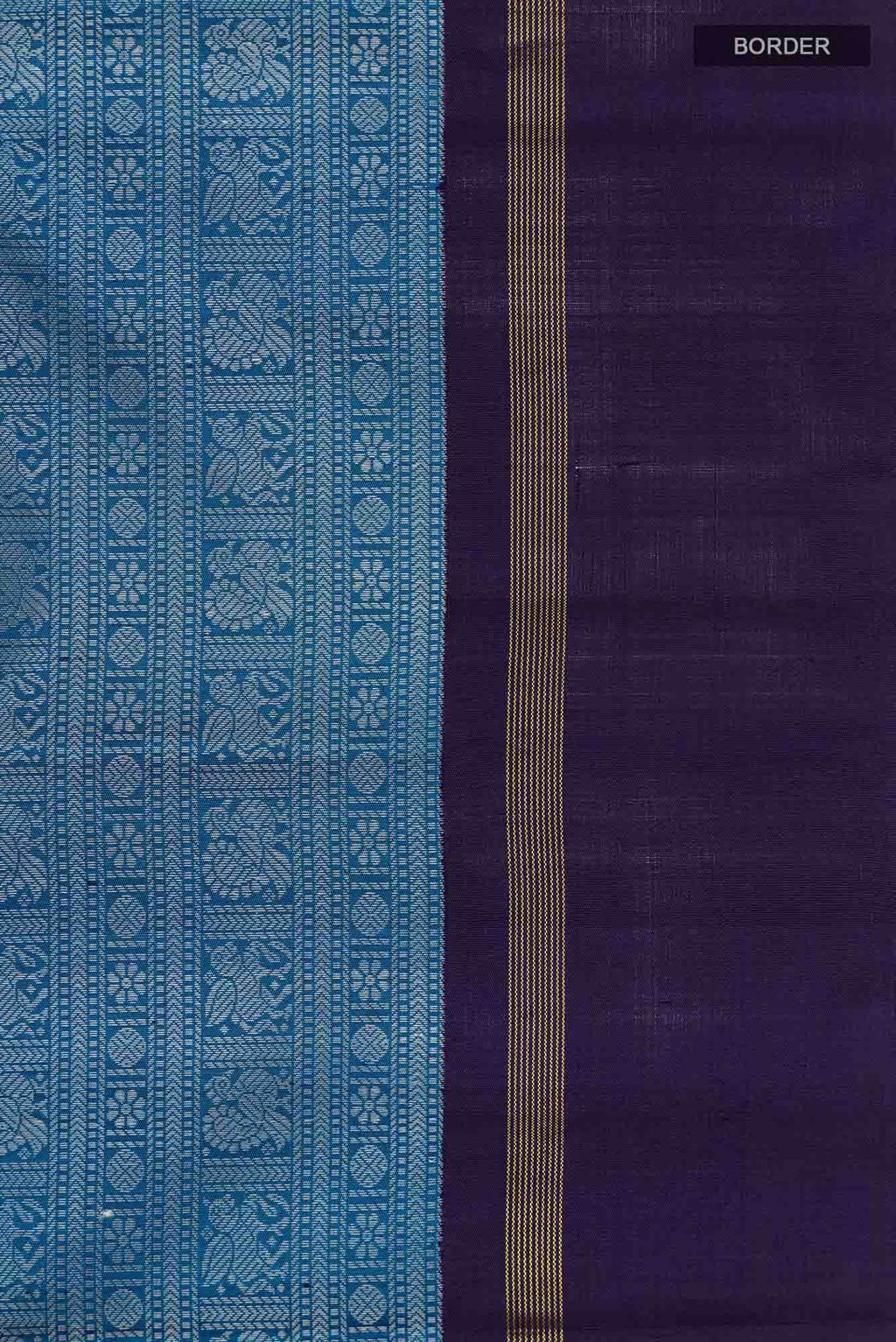 Blue Kanchipuram Silk Saree