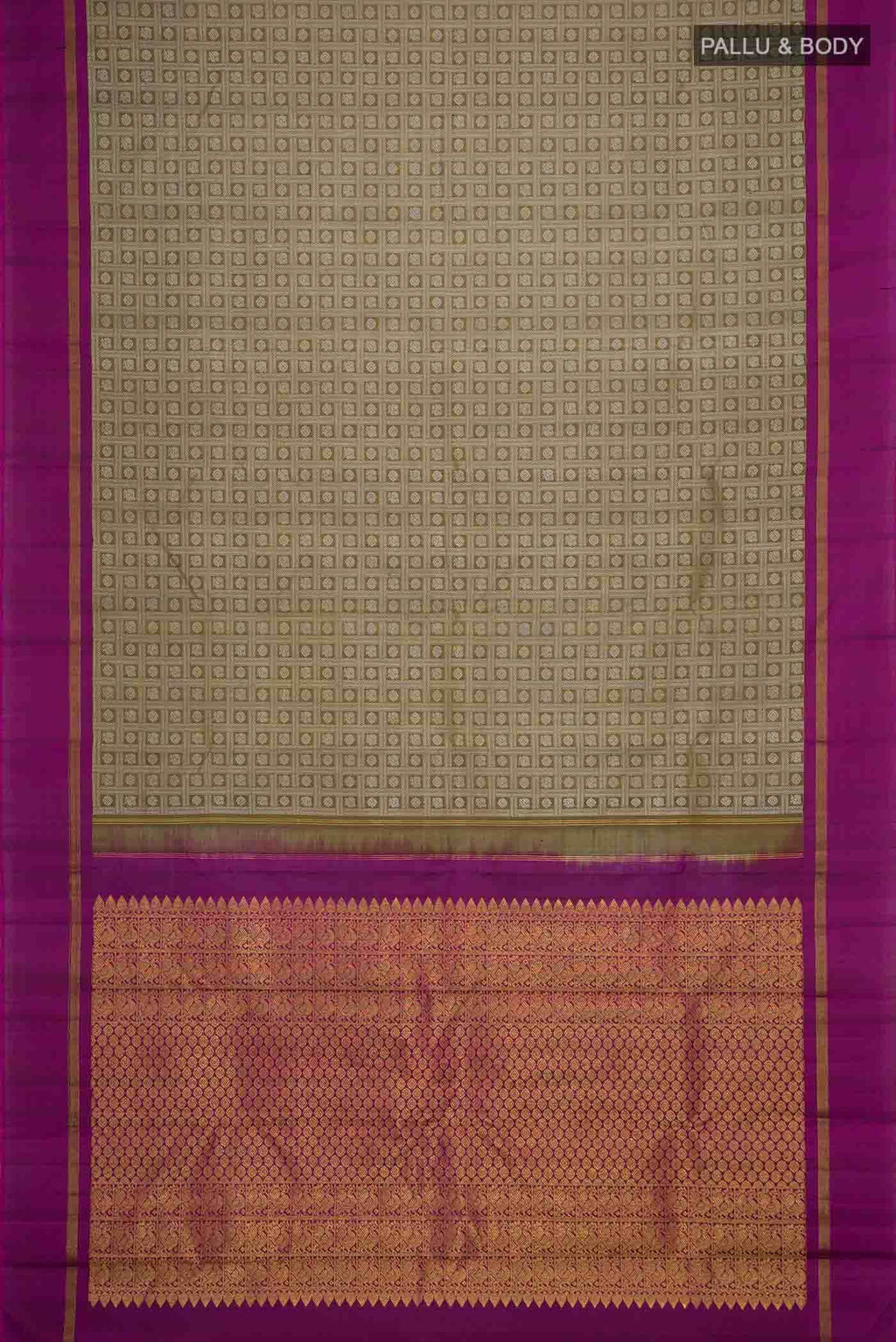 Mehandi Green Kanchipuram Silk Saree