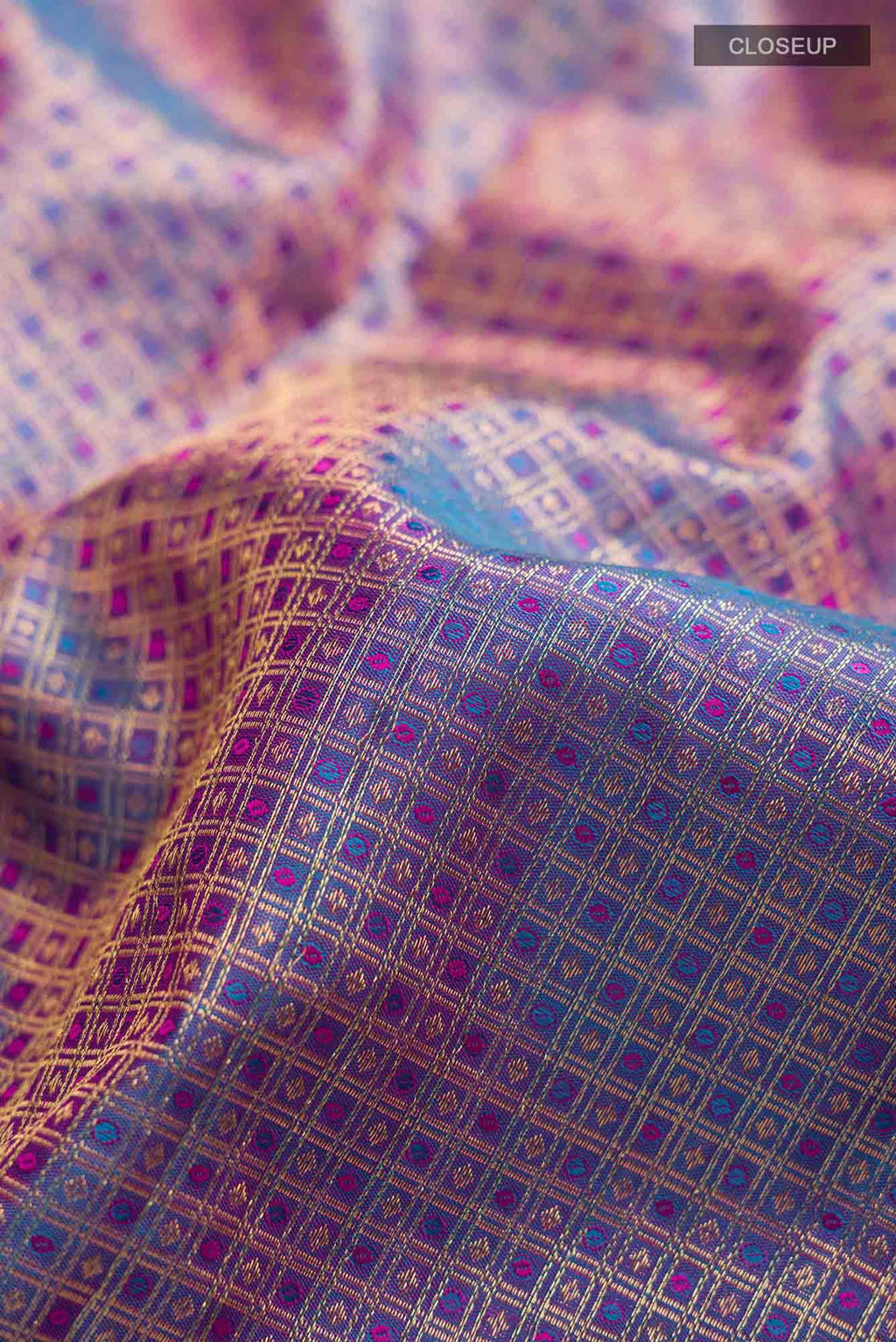 Blue Kanchipuram Silk Saree