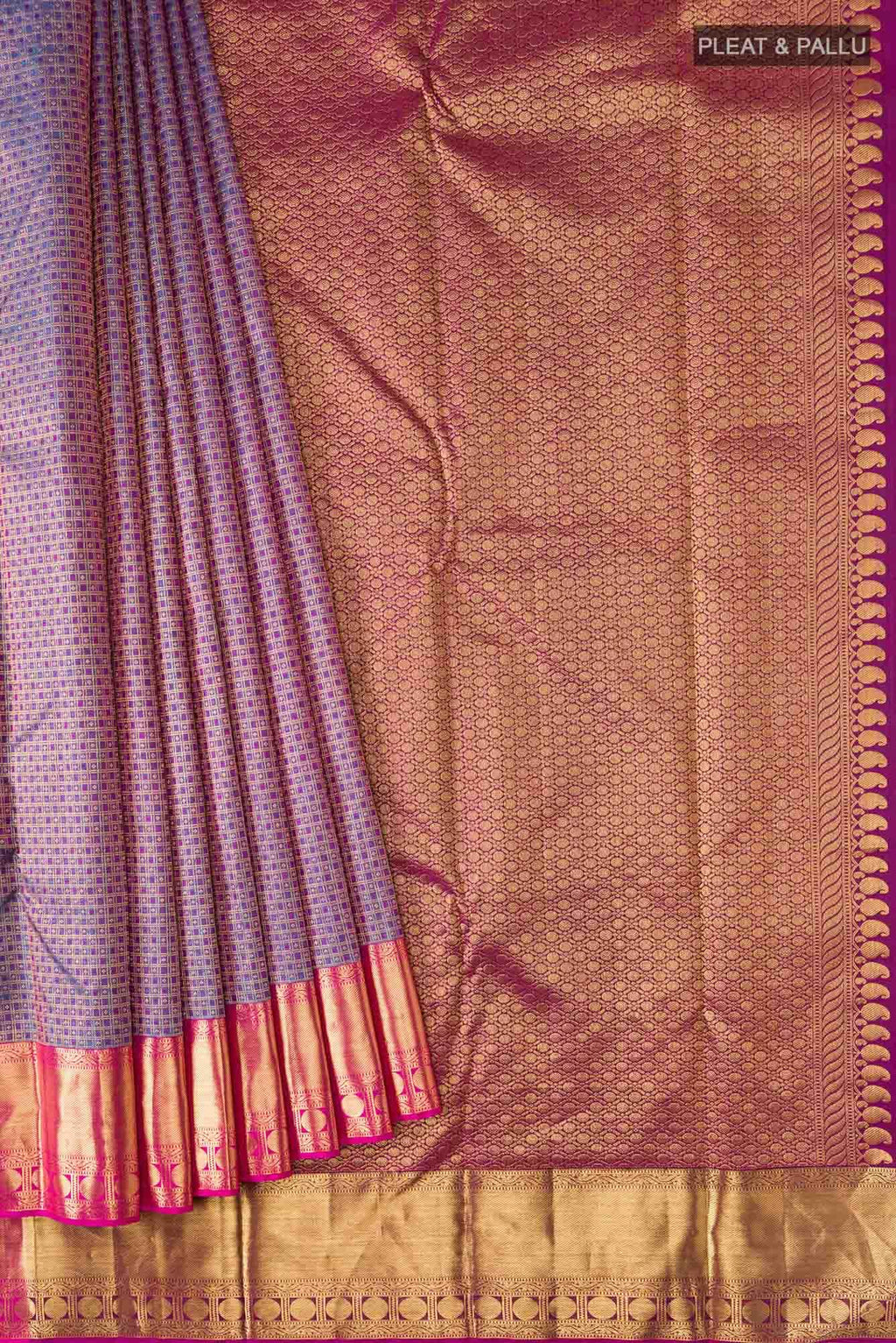 Blue Kanchipuram Silk Saree