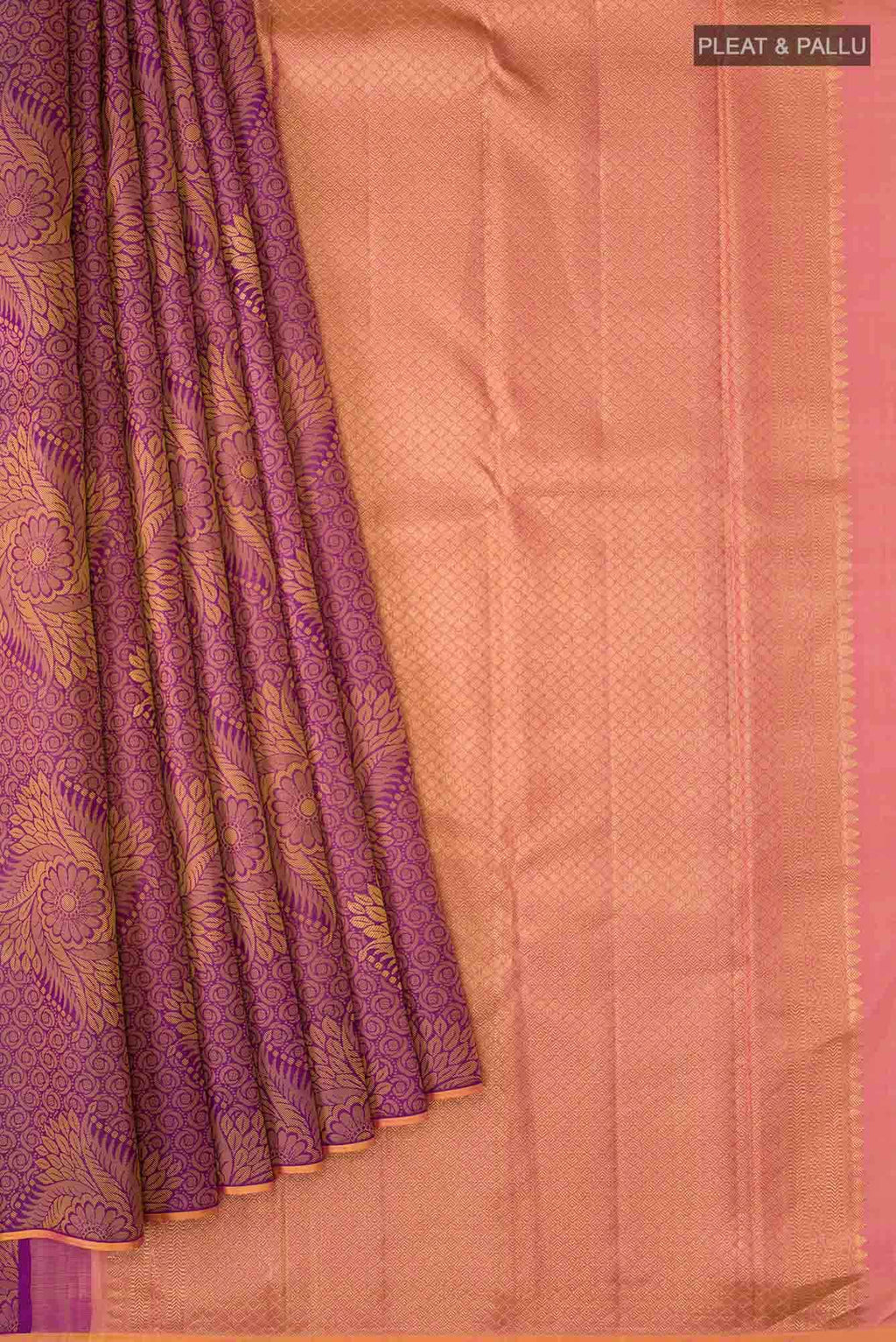 Purple Kanchipuram Silk Saree