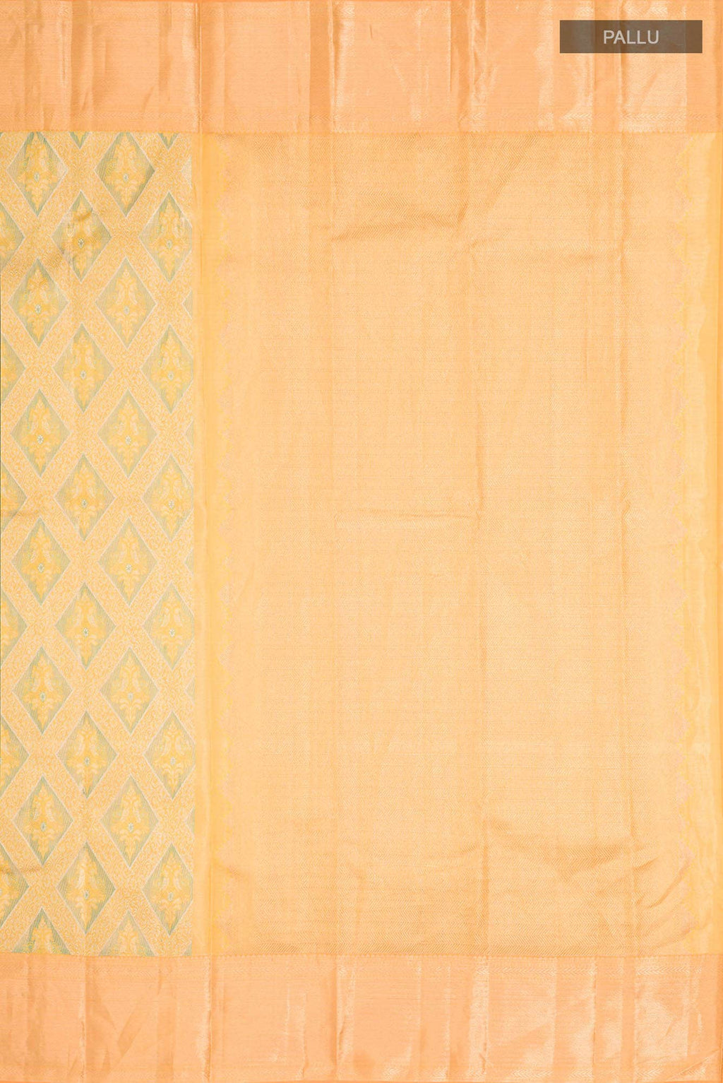 Yellow Kanchipuram Tissue Silk Saree