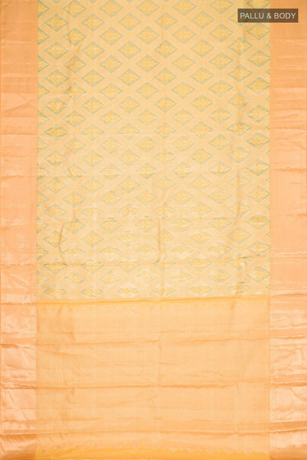 Yellow Kanchipuram Tissue Silk Saree