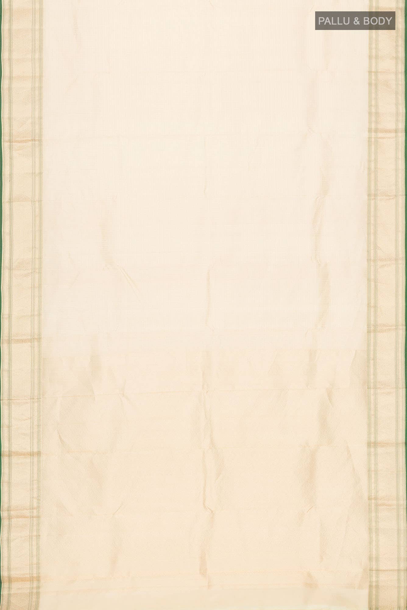 Beige Kanchipuram Silk Saree