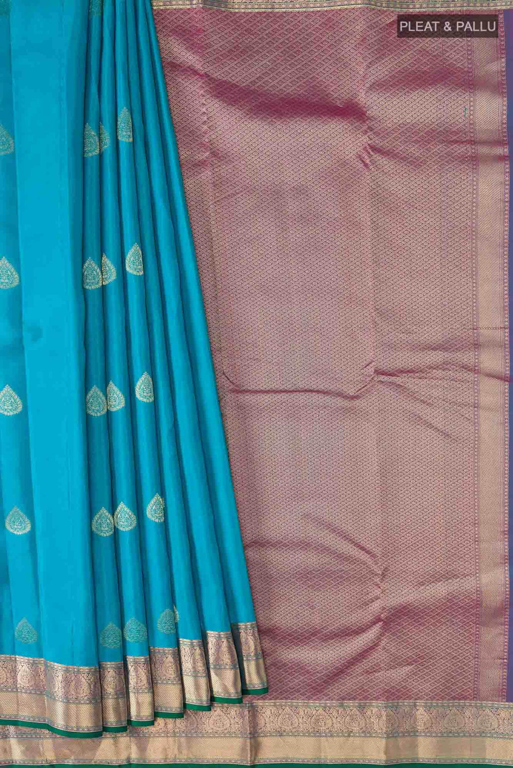 Blue Kanchipuram Silk Saree