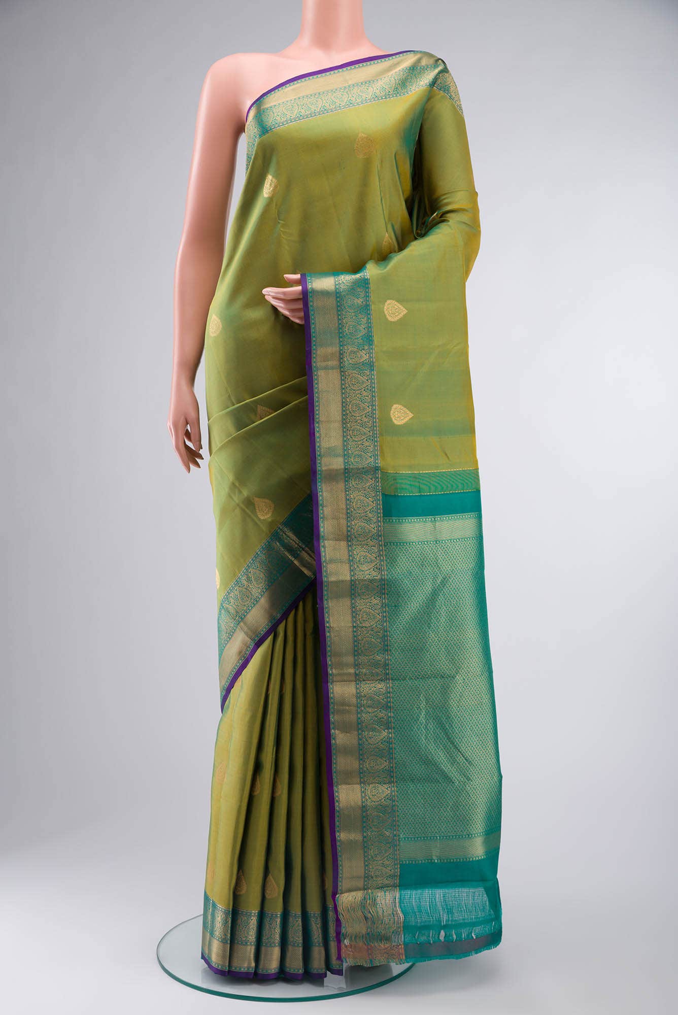 Green Kanchipuram Silk Saree