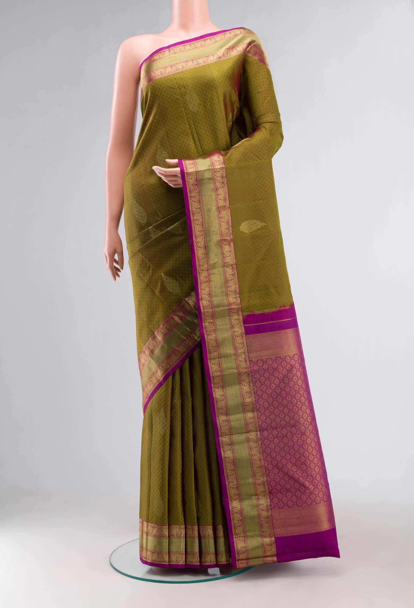 Green Kanchipuram Silk Saree