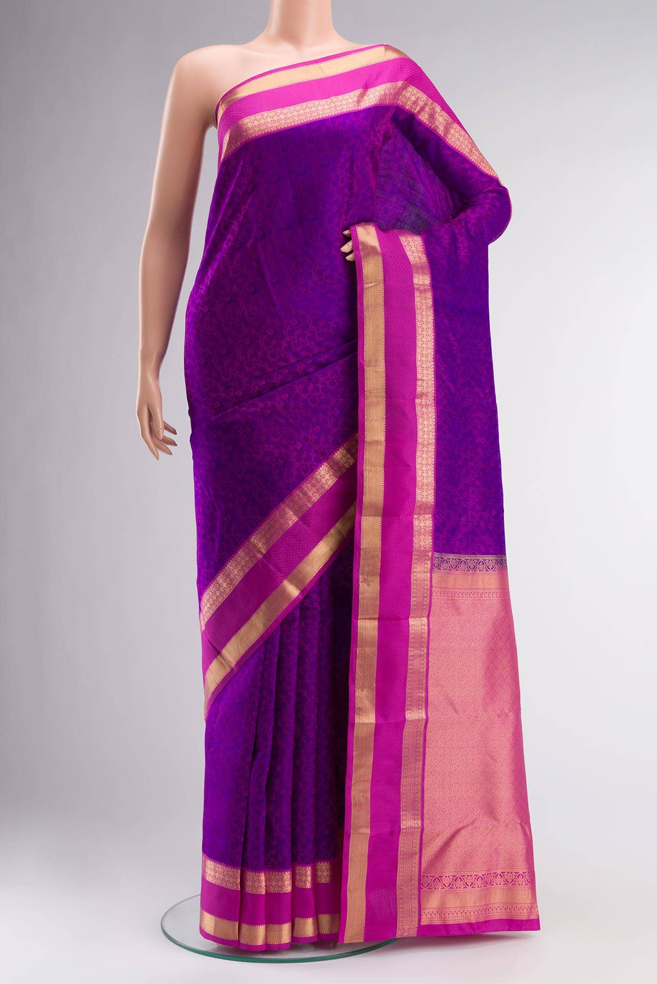 Blue Kanchipuram Silk Saree