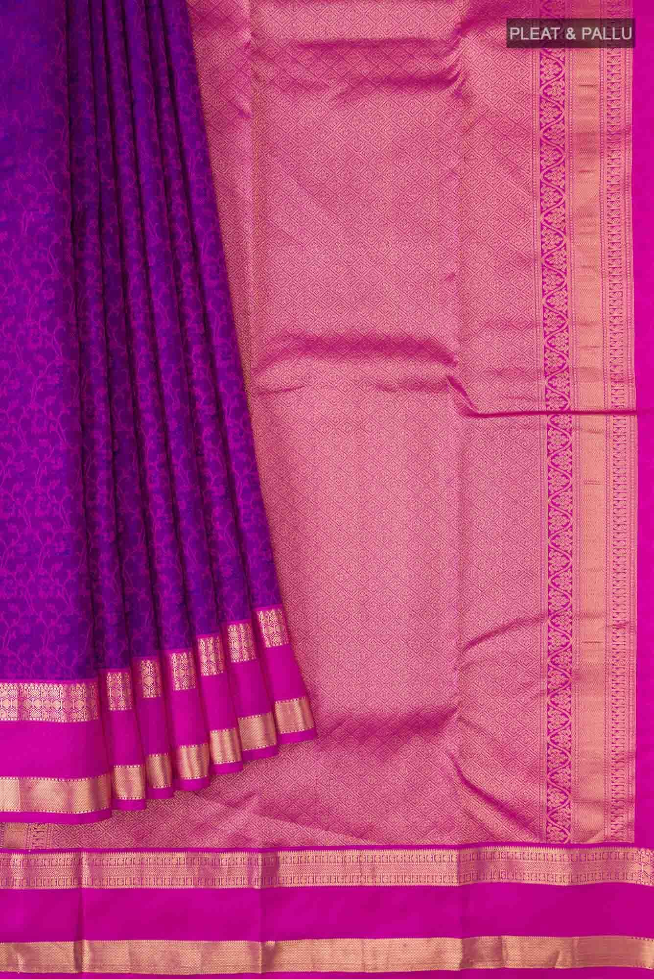 Blue Kanchipuram Silk Saree