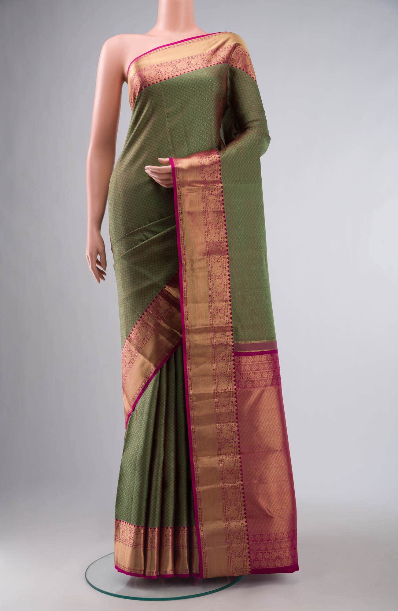 Green Kanchipuram Silk Saree