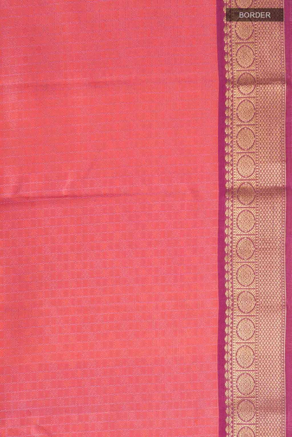 Orange Kanchipuram Silk Saree