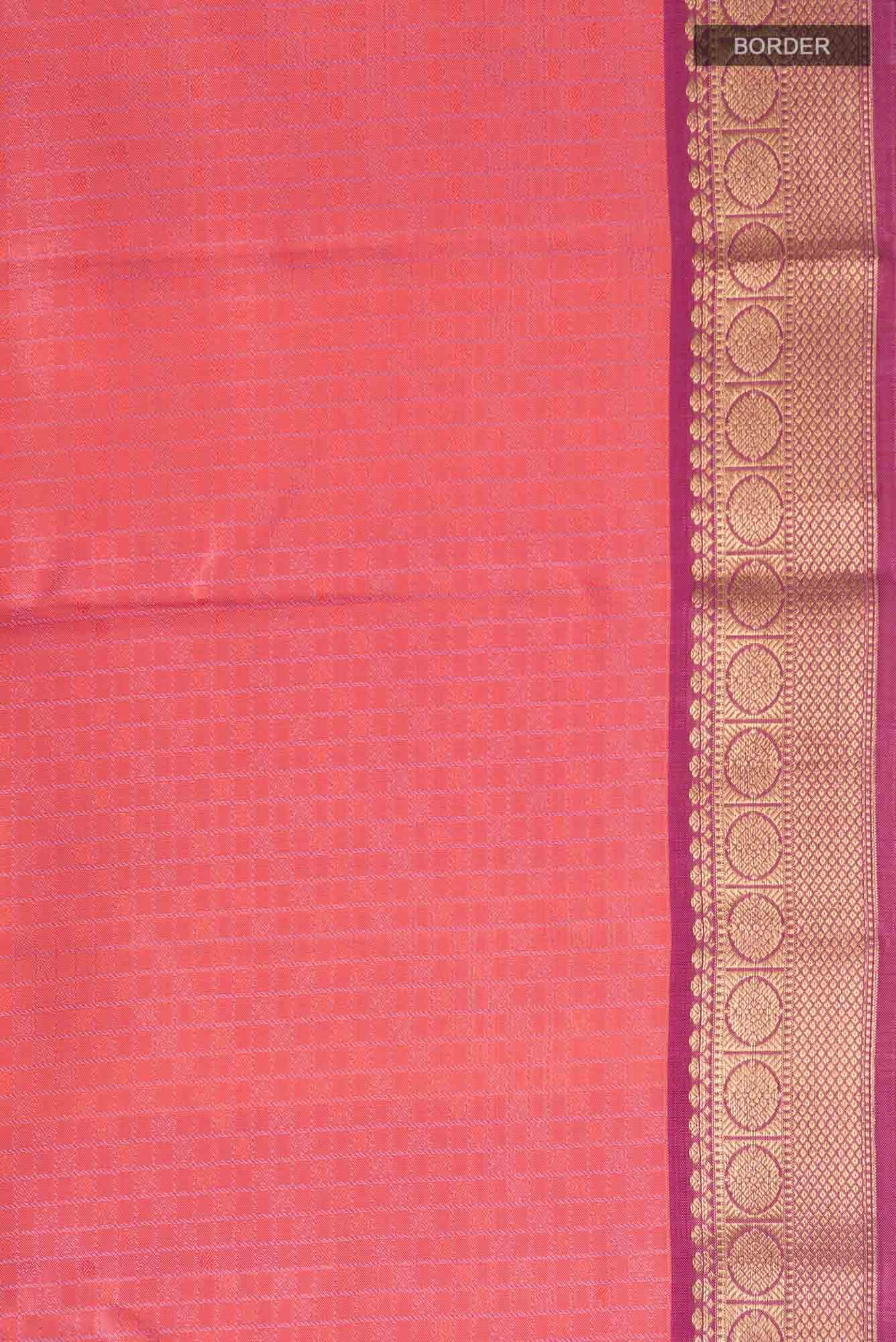 Orange Kanchipuram Silk Saree