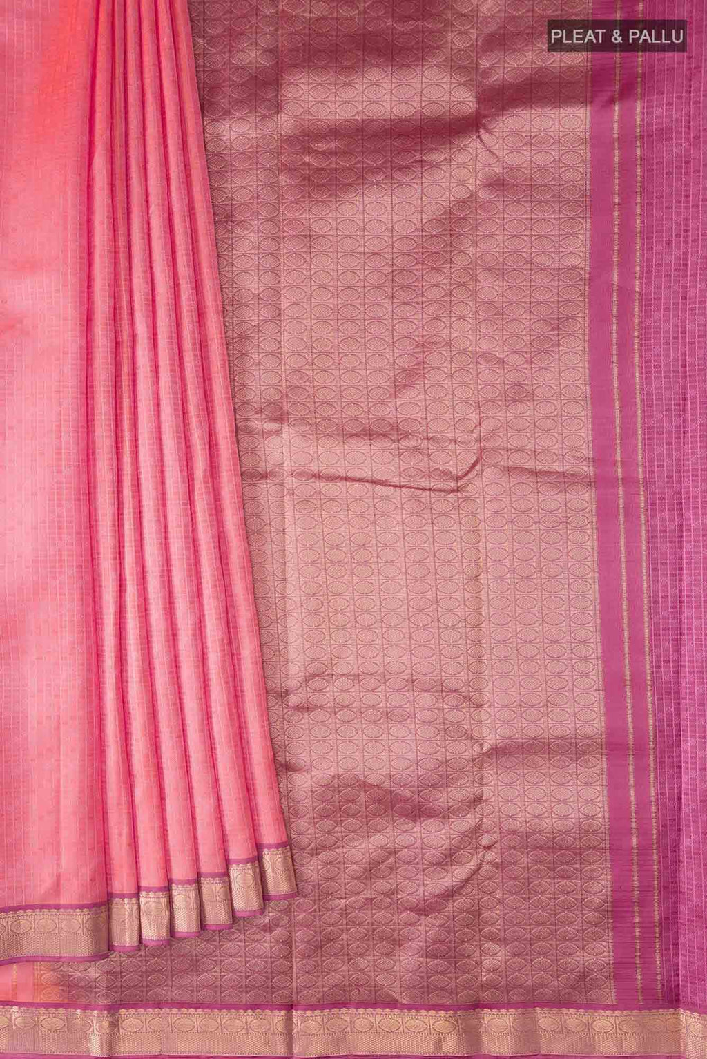 Orange Kanchipuram Silk Saree