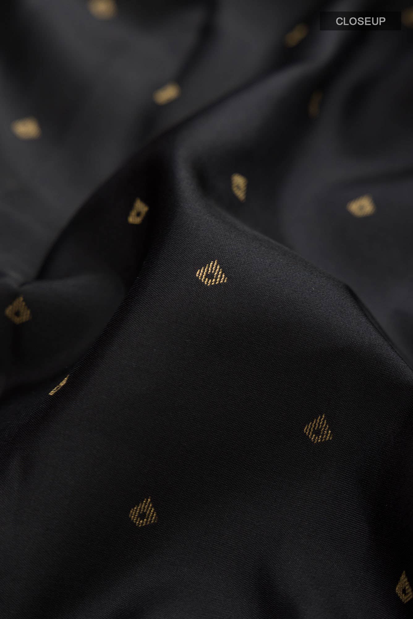 Black Kanchipuram Silk Saree