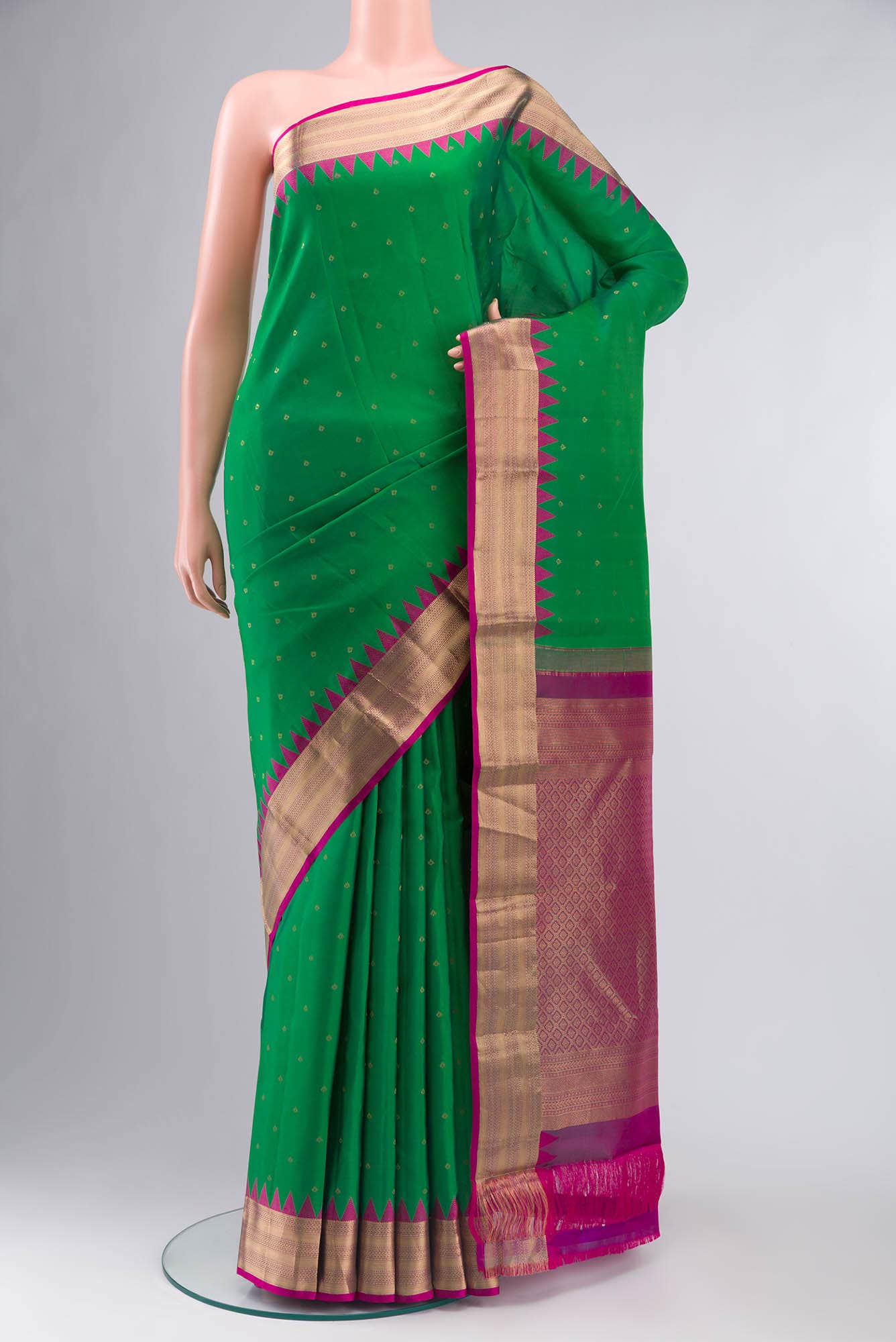 Green Kanchipuram Silk Saree
