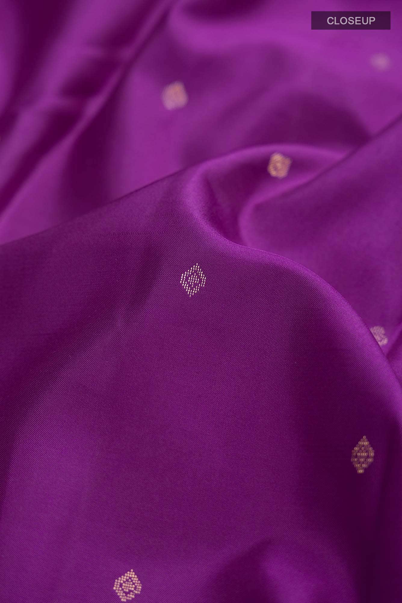 Purple Kanchipuram Silk Saree