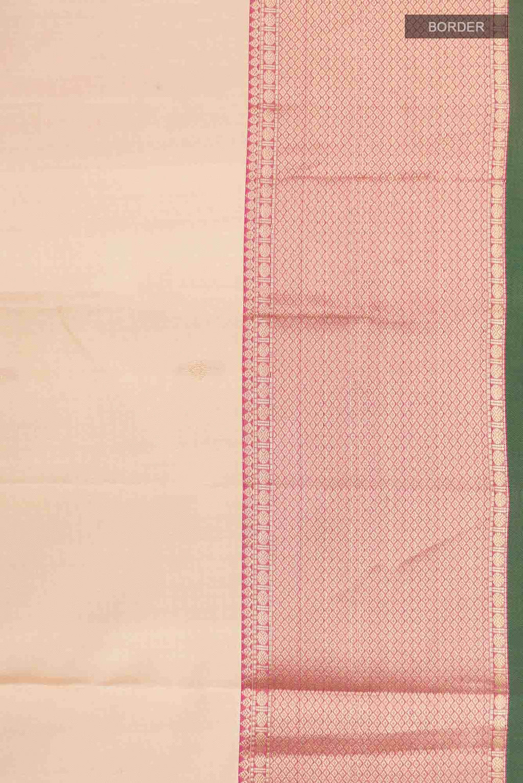 Beige Kanchipuram Silk Saree