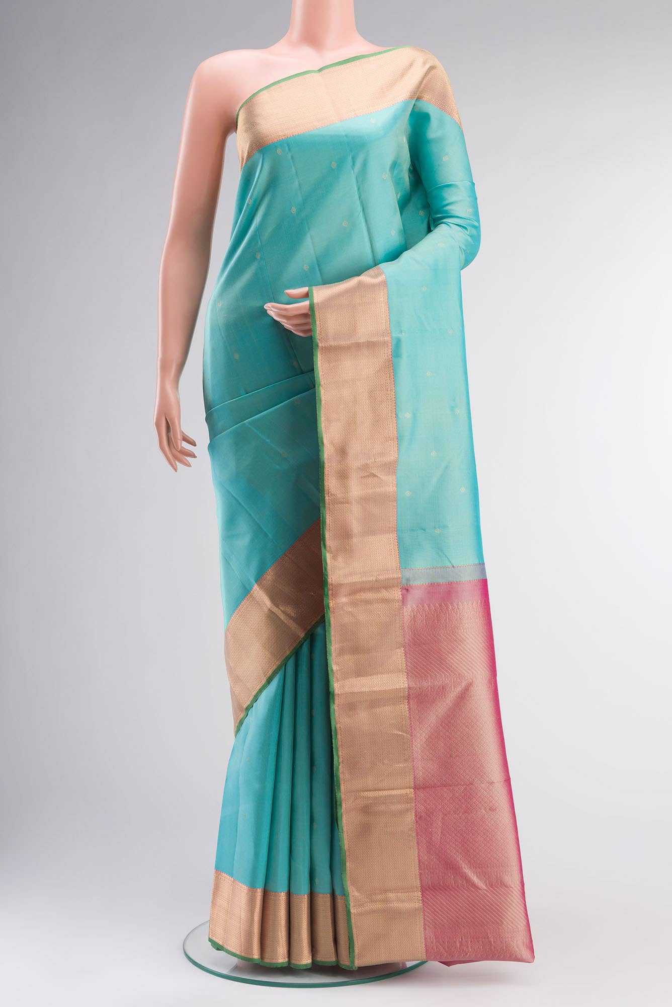 Blue Kanchipuram Silk Saree