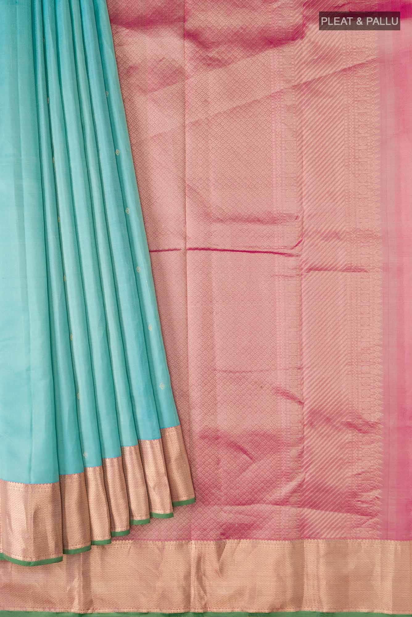 Blue Kanchipuram Silk Saree