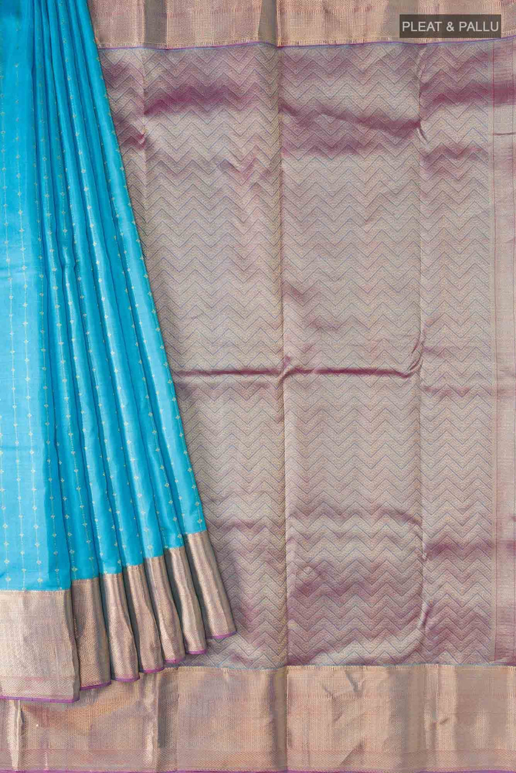 Blue Kanchipuram Silk Saree