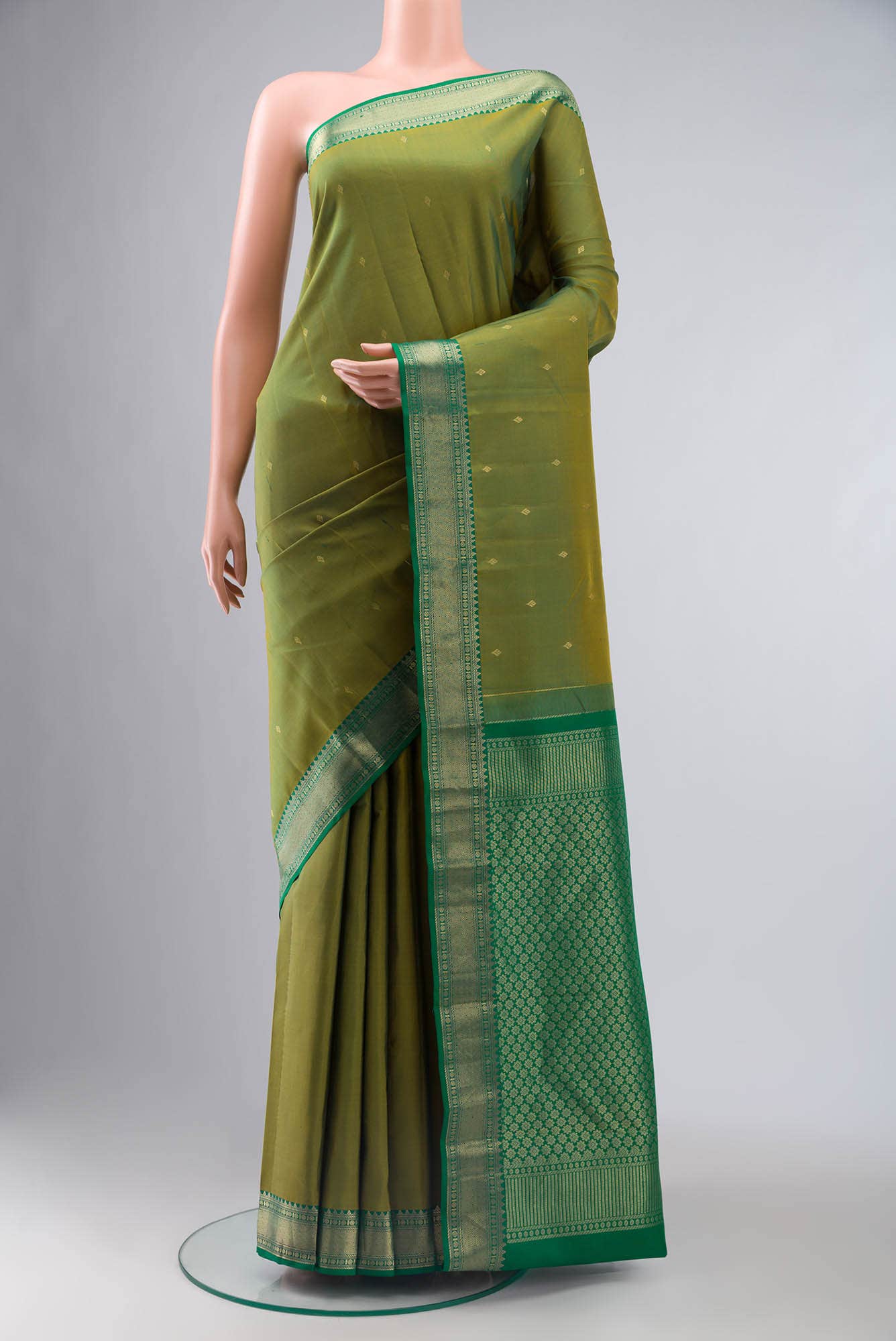 Green Kanchipuram Silk Saree