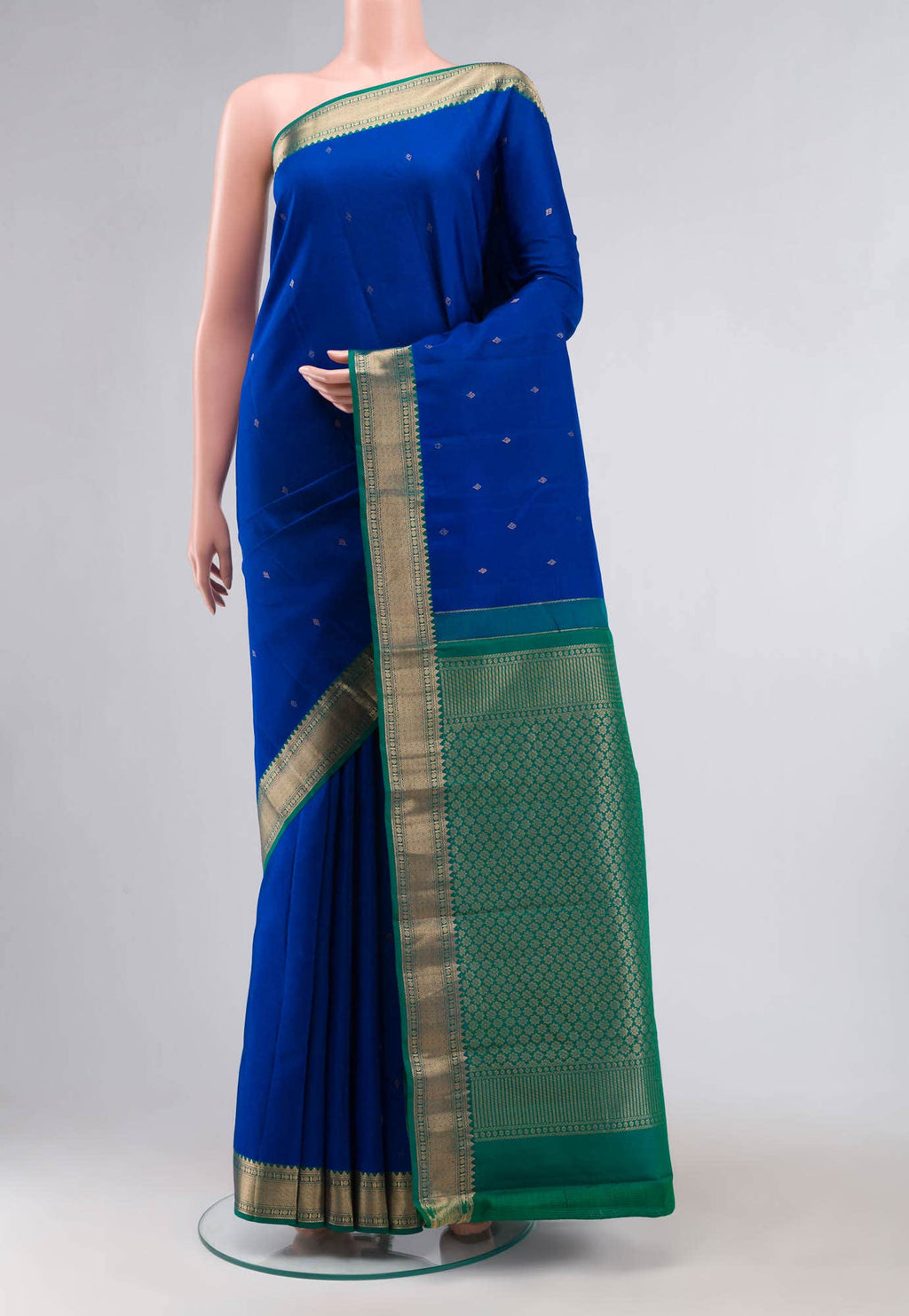Blue Kanchipuram Silk Saree