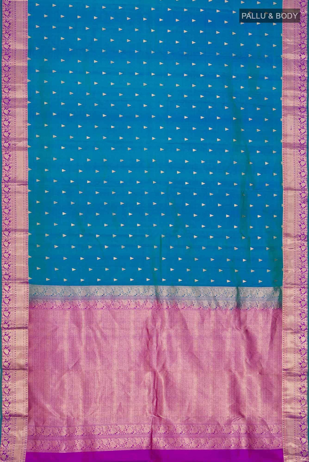 Blue Kanchipuram Silk Saree