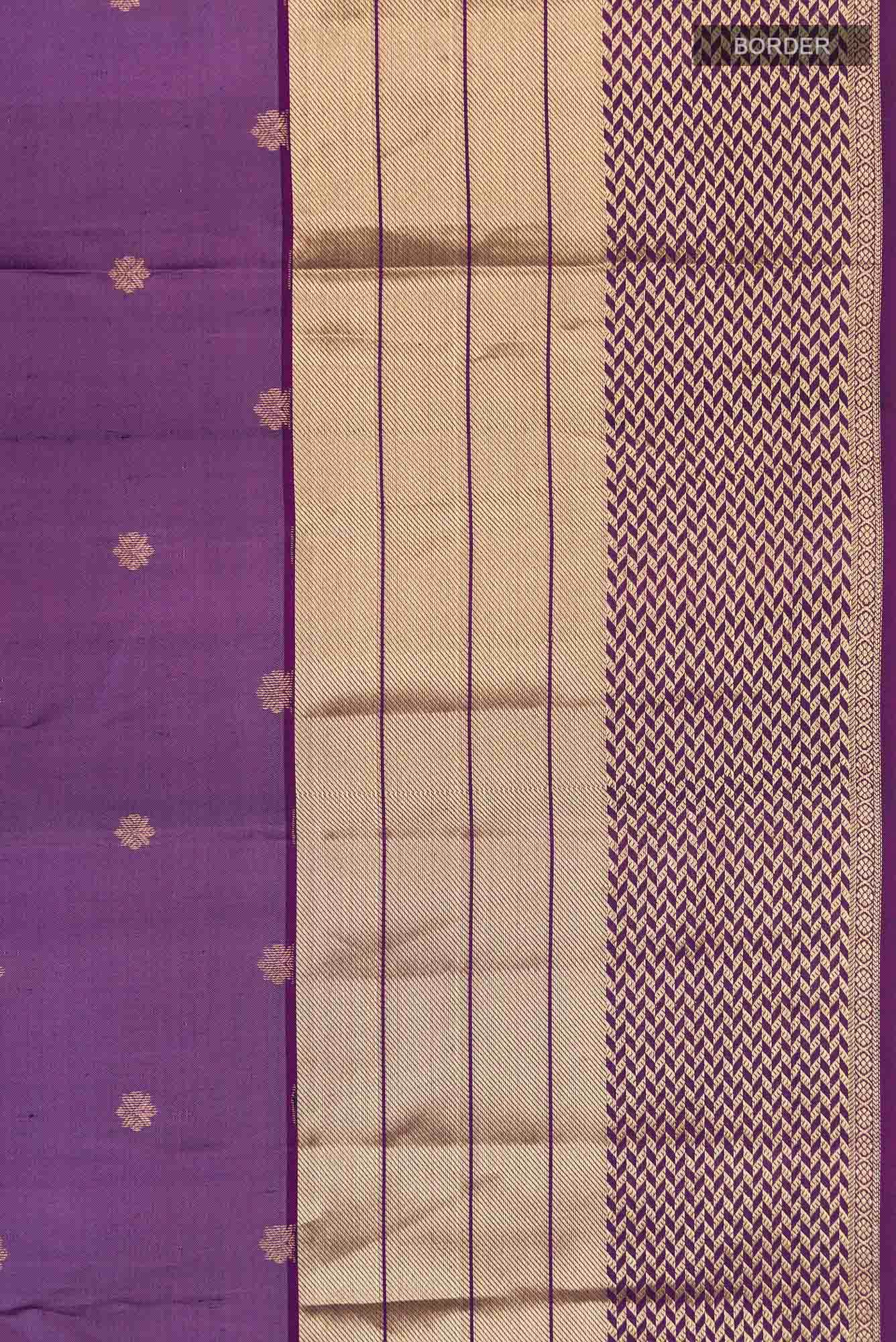 Violet Kanchipuram Silk Saree